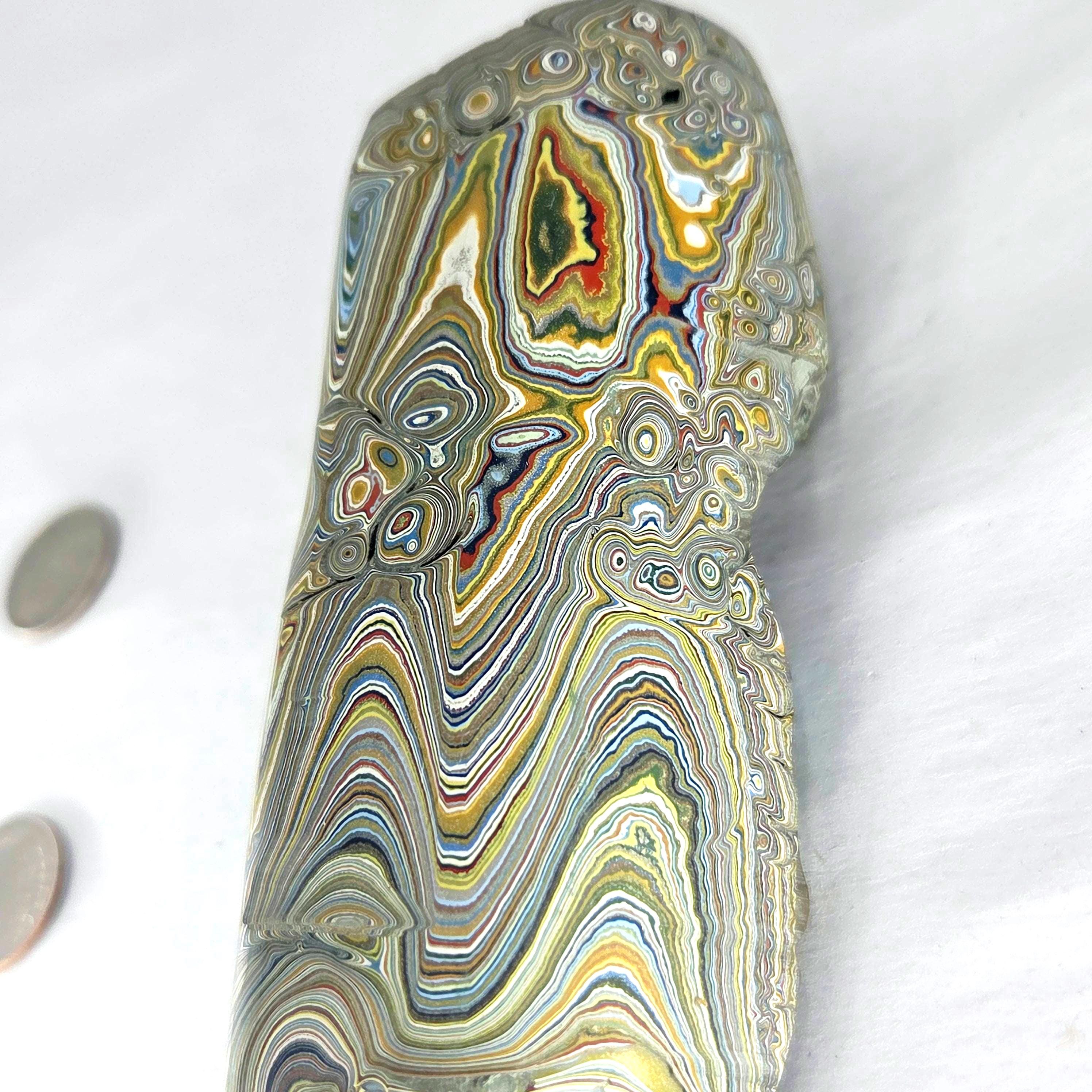 1960s Vintage Fordite Classic Uncut, view 4