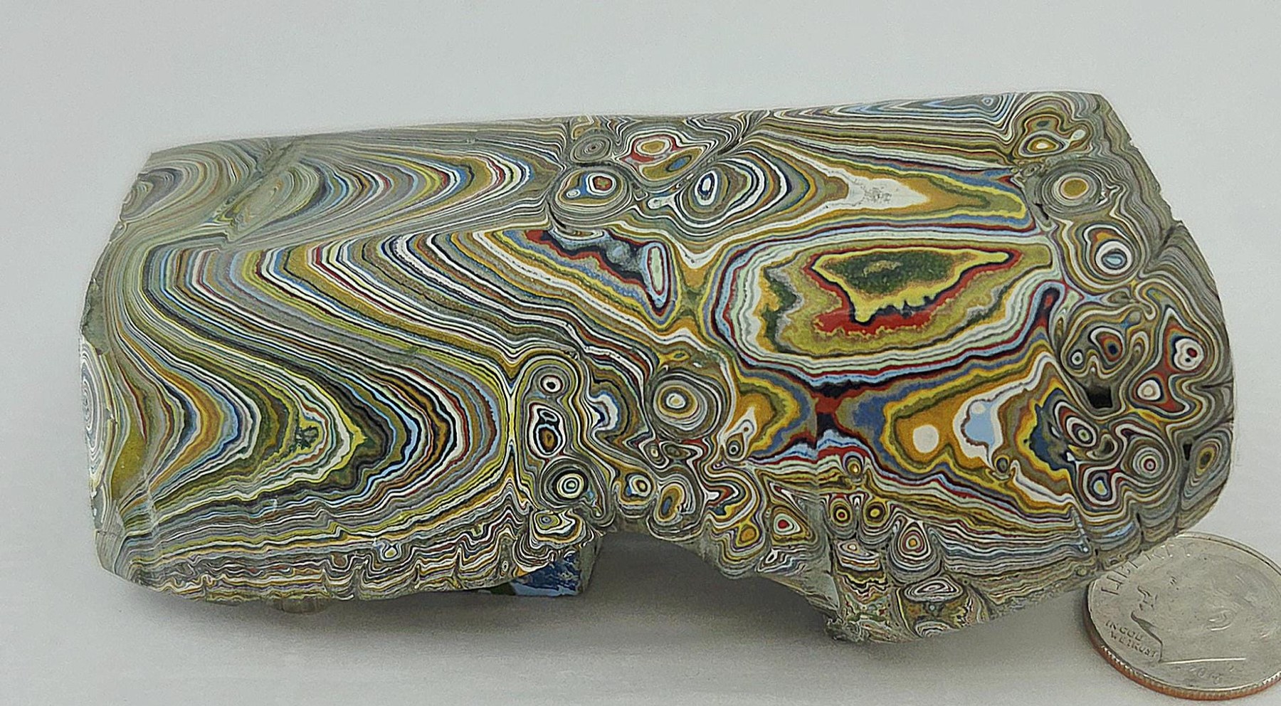 1960s Vintage Fordite Classic Uncut, view 5