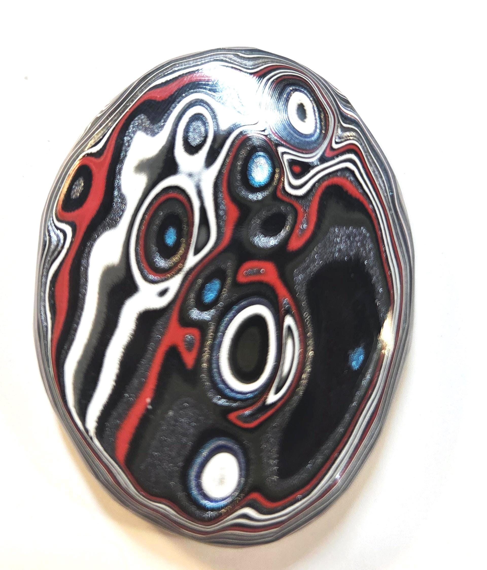 Fordite Pendant Metallic Sparkle Sharp Colors