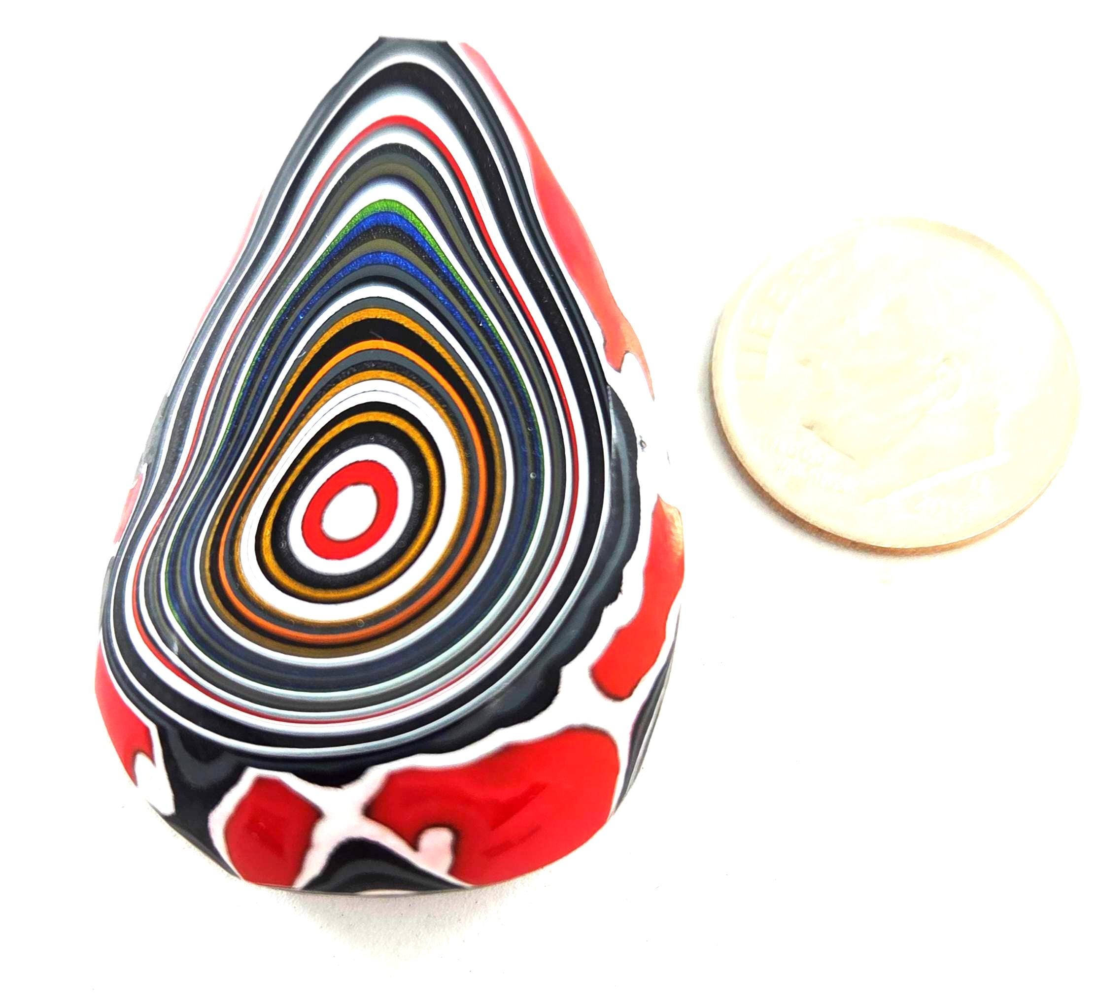 Genuine Jeep Fordite / A Perfect Drip of Paint / Every Layer of Paint Exposed, view 3