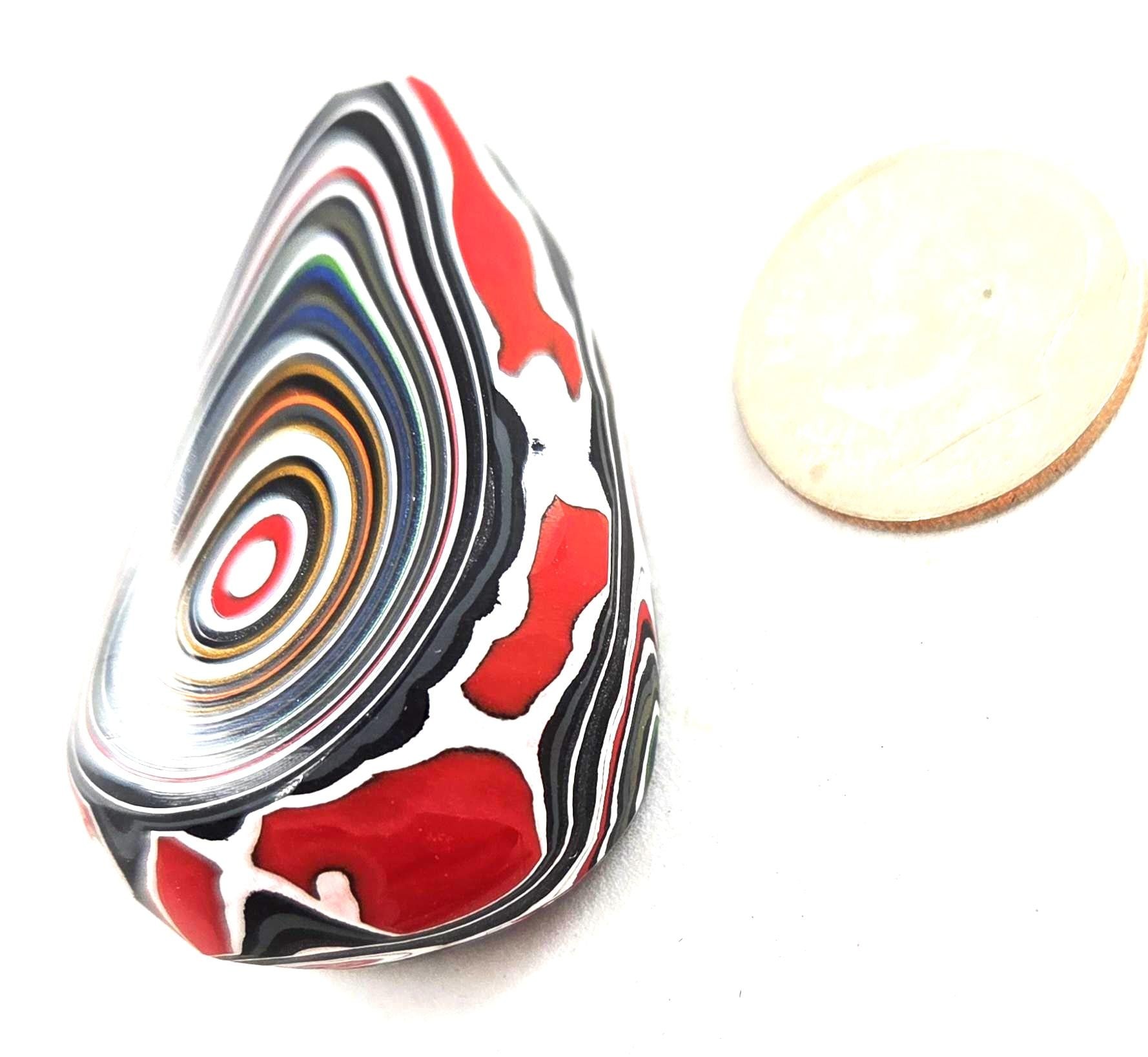 Genuine Jeep Fordite / A Perfect Drip of Paint / Every Layer of Paint Exposed, view 4