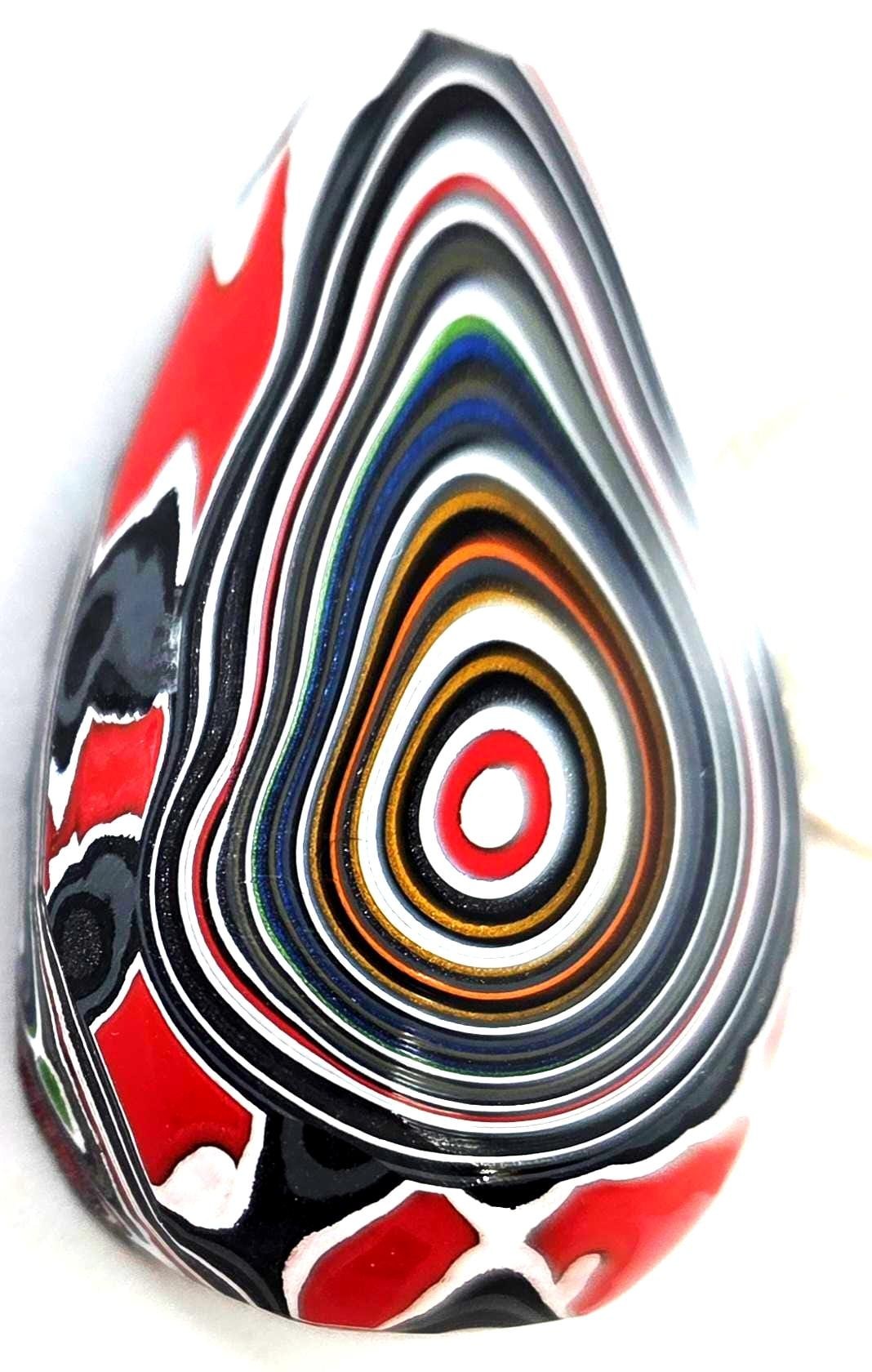 Genuine Jeep Fordite / A Perfect Drip of Paint / Every Layer of Paint Exposed, view 5