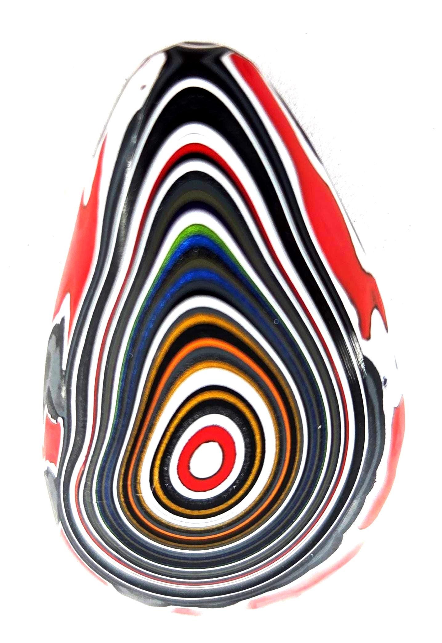 Genuine Jeep Fordite / A Perfect Drip of Paint / Every Layer of Paint Exposed, view 7