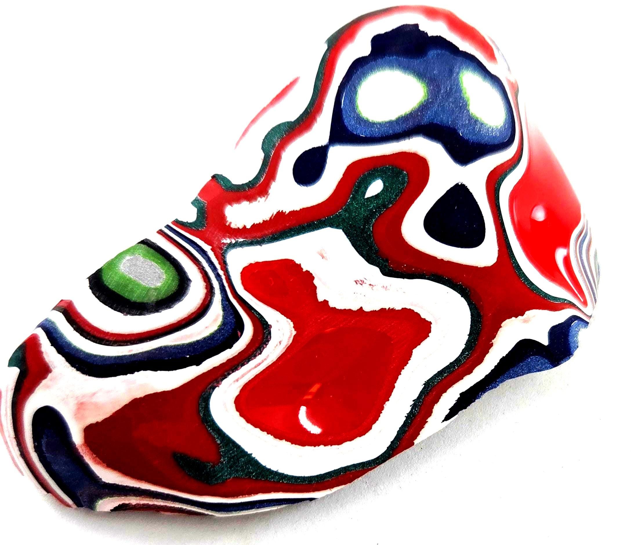 Kenworth Fordite / Genuine Fordite / Outstanding Paint Flow Patterns Colors