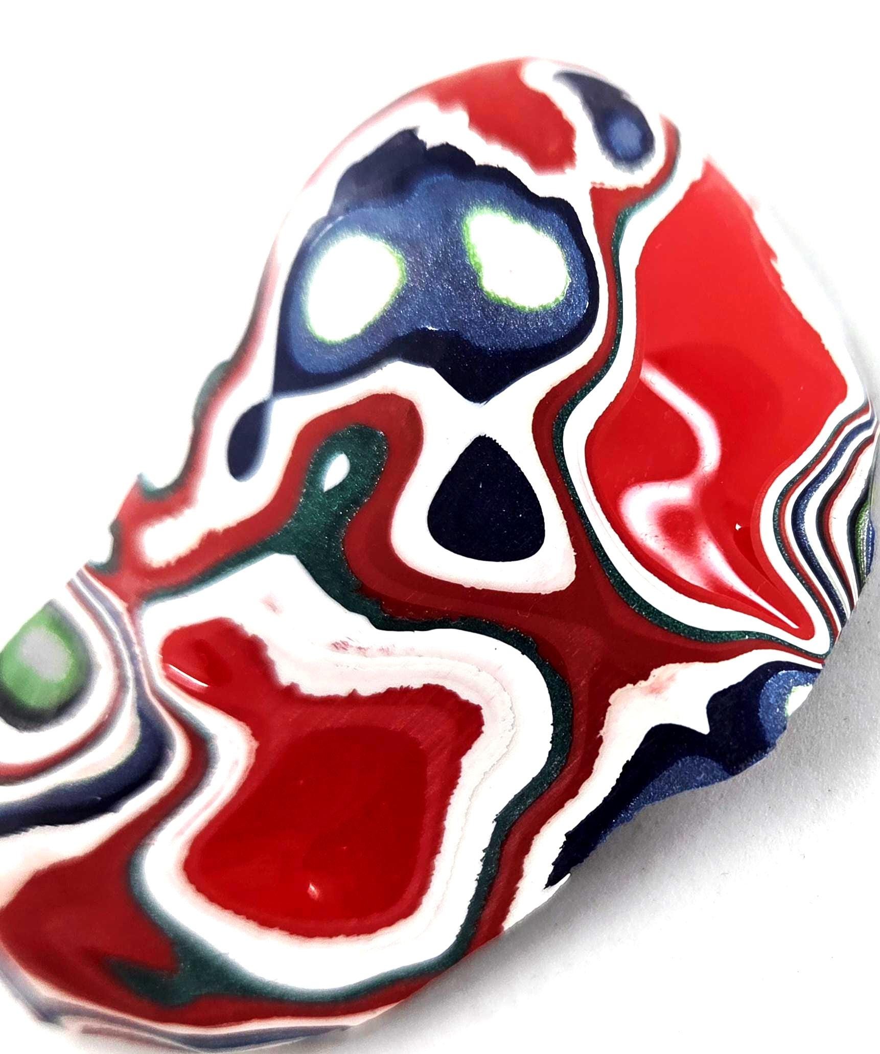 Kenworth Fordite / Genuine Fordite / Outstanding Paint Flow Patterns Colors, view 2