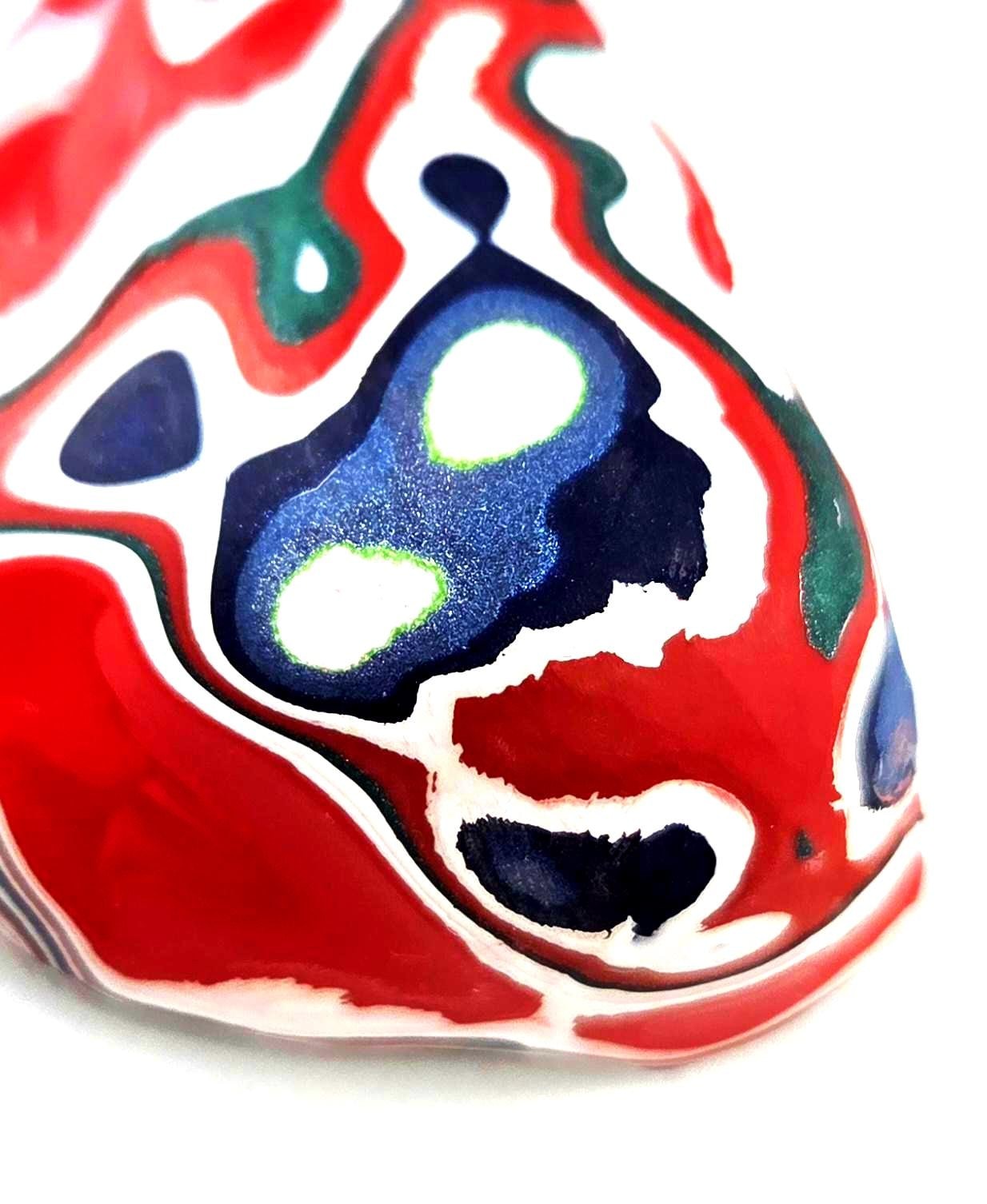 Kenworth Fordite / Genuine Fordite / Outstanding Paint Flow Patterns Colors, view 4
