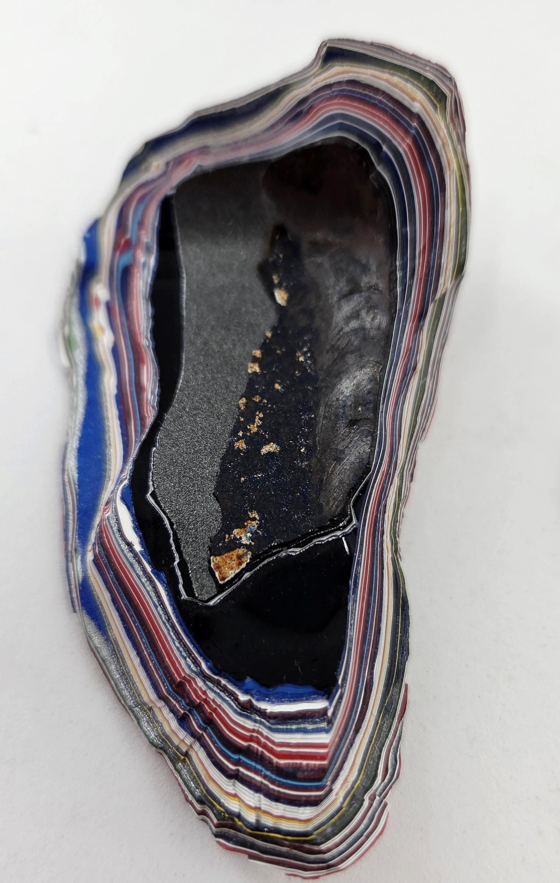 Kenworth Fordite / Genuine Fordite / Outstanding Paint Flow Patterns Colors, view 5