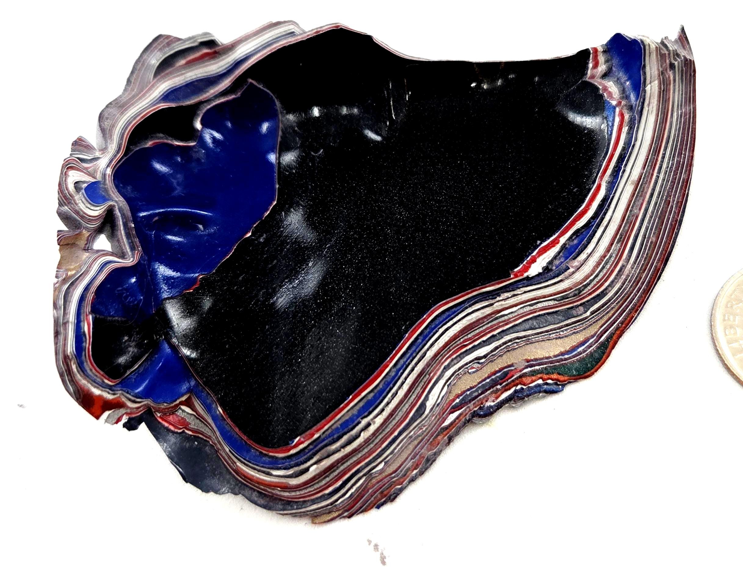 Kenworth Fordite / Popping Colors, Bulls Eyes and Paint Flow Patterns, view 2