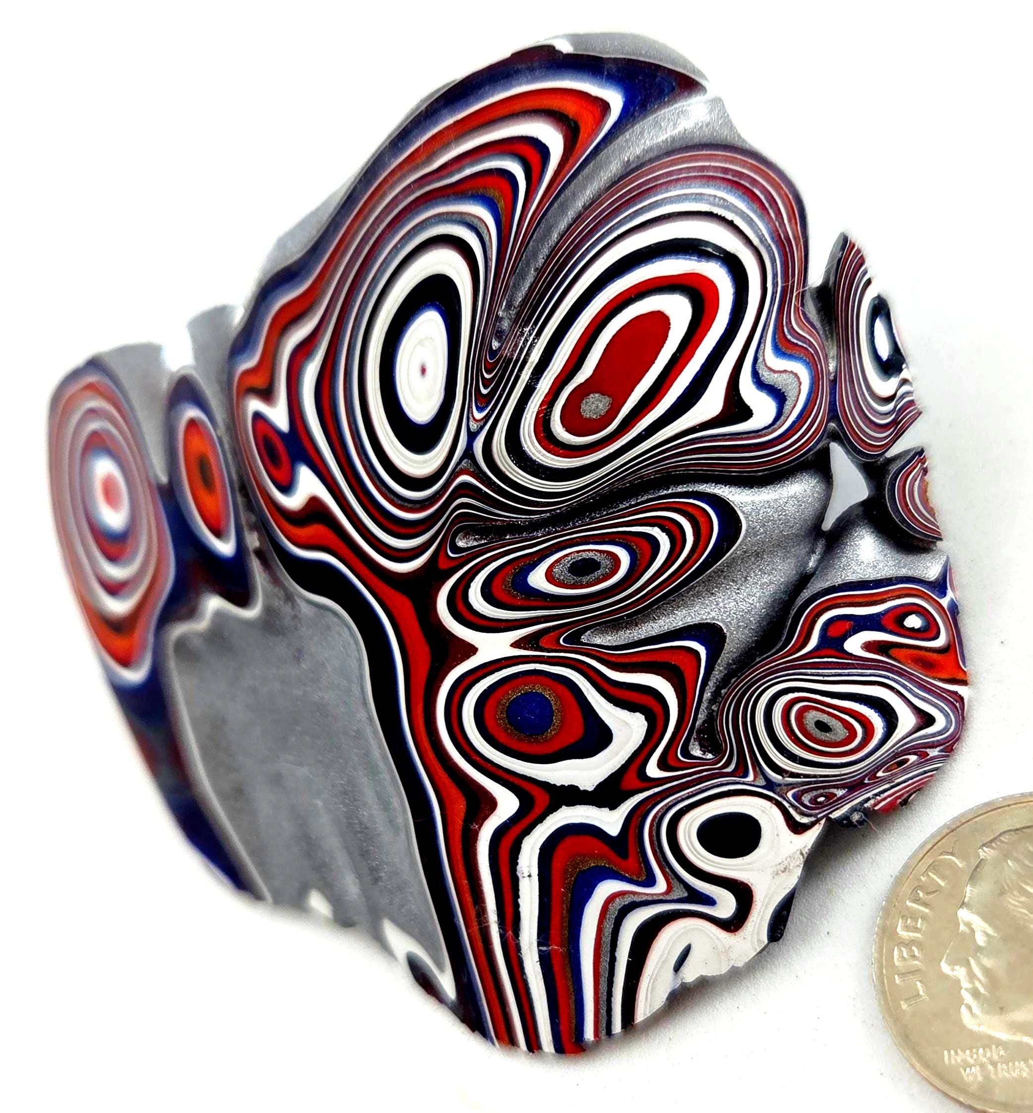 Kenworth Fordite / Popping Colors, Bulls Eyes and Paint Flow Patterns, view 5
