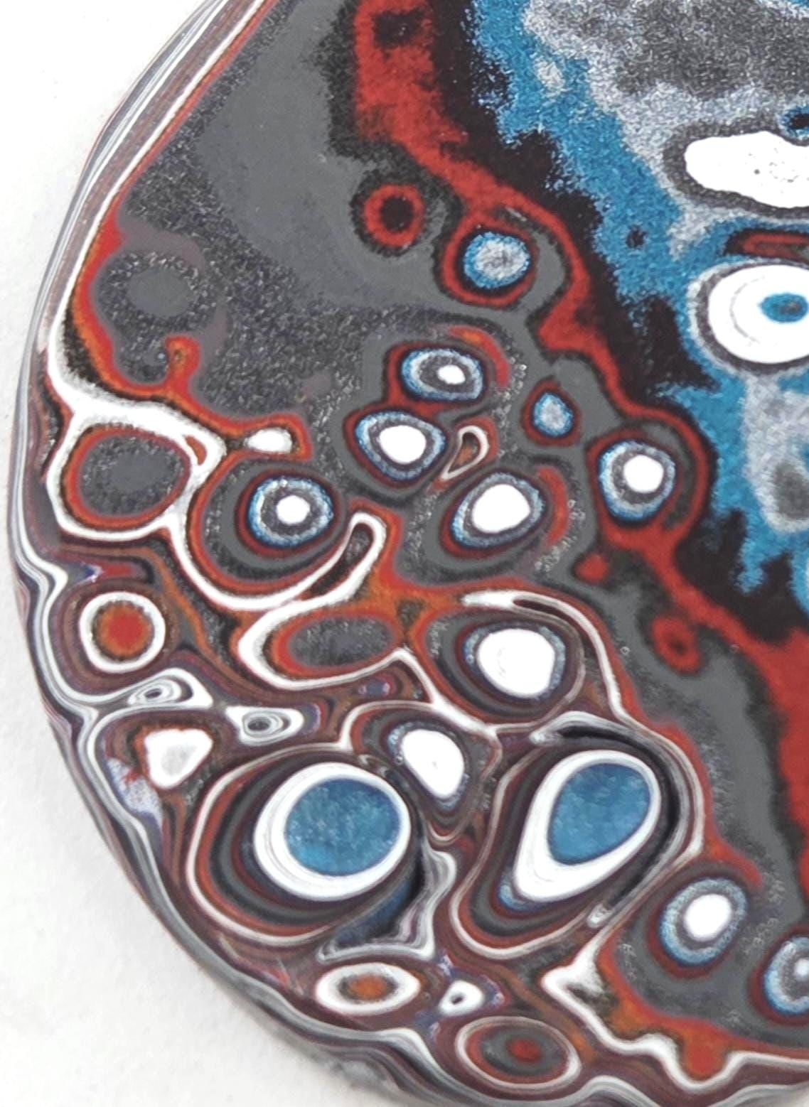 Fordite Pendant / Jeep/Pools of Blue, view 3