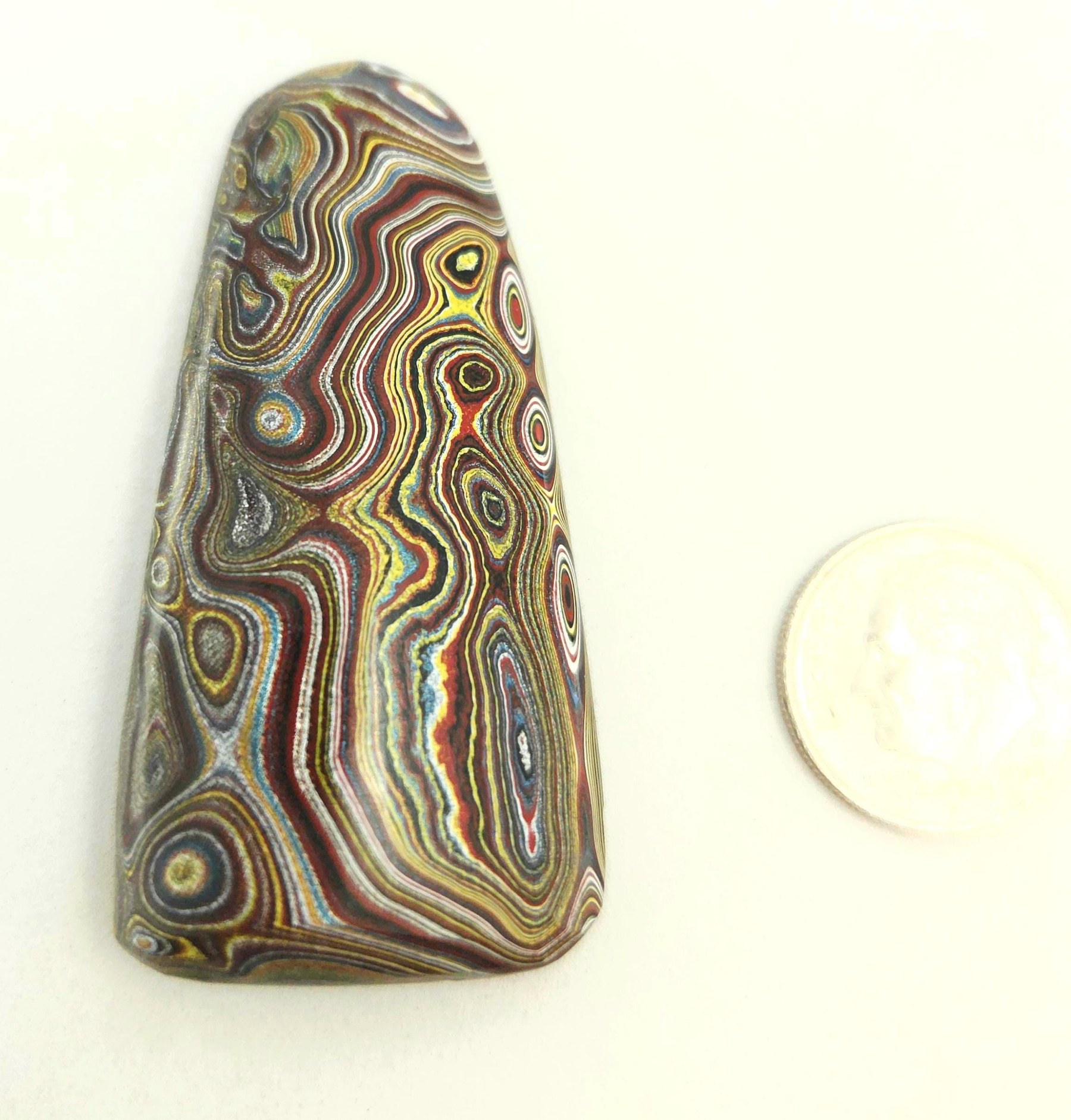 Corvette Cabochon / Outstanding Detailed Paint Flow, view 1