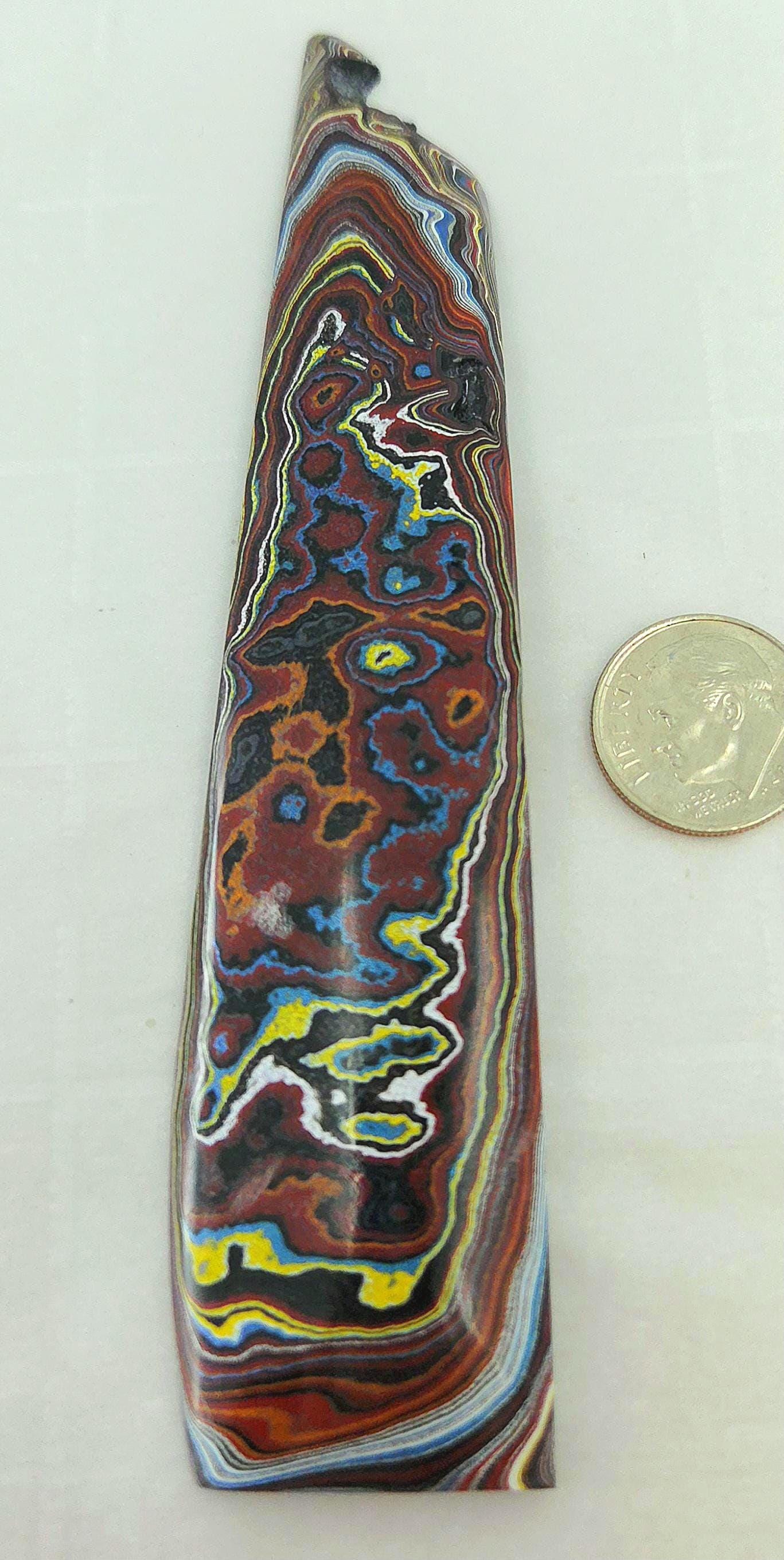Corvette Fordite Small Thick Slab, Jewelry Making, view 3