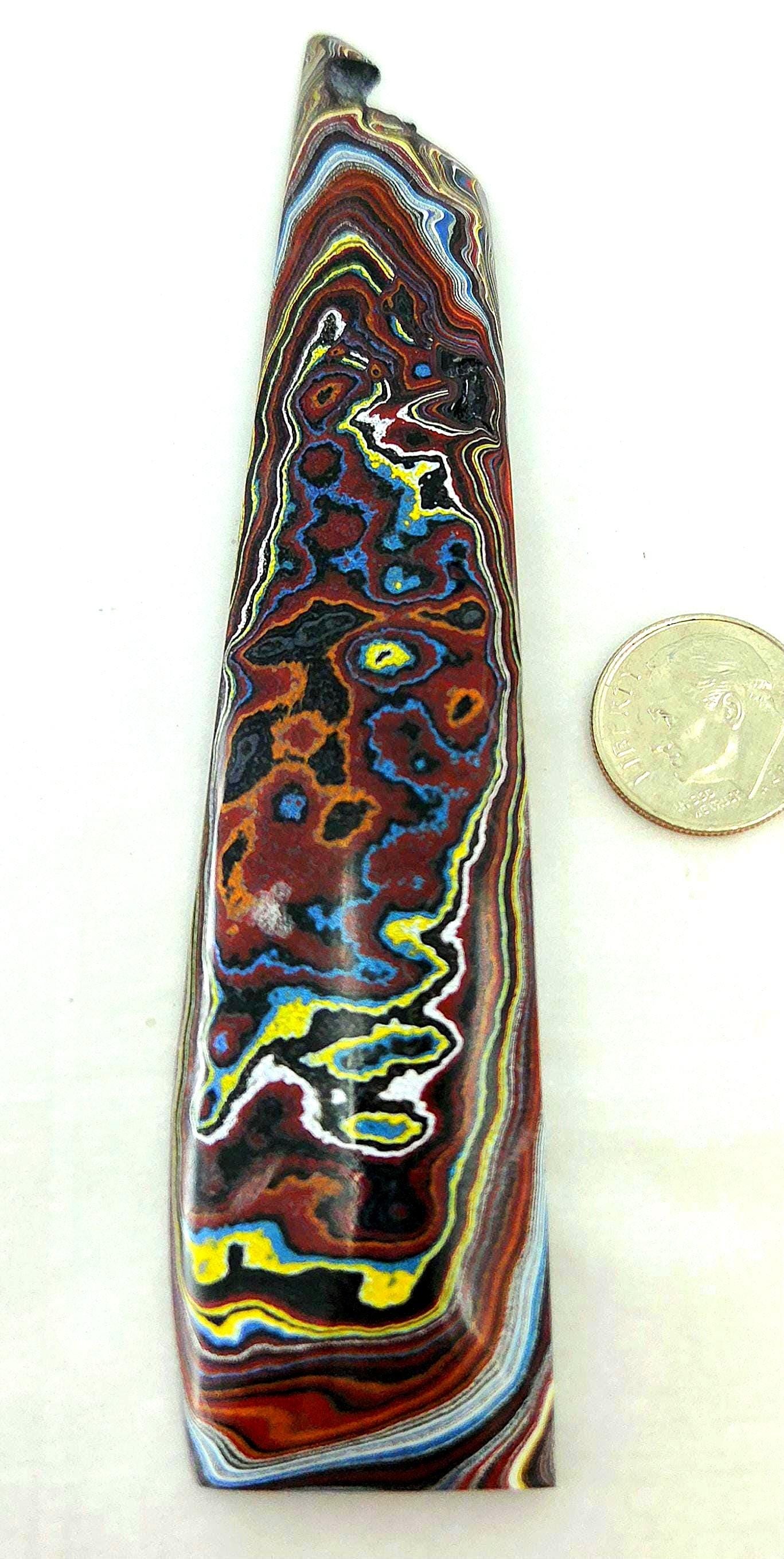 Corvette Fordite Small Thick Slab, Jewelry Making, view 3