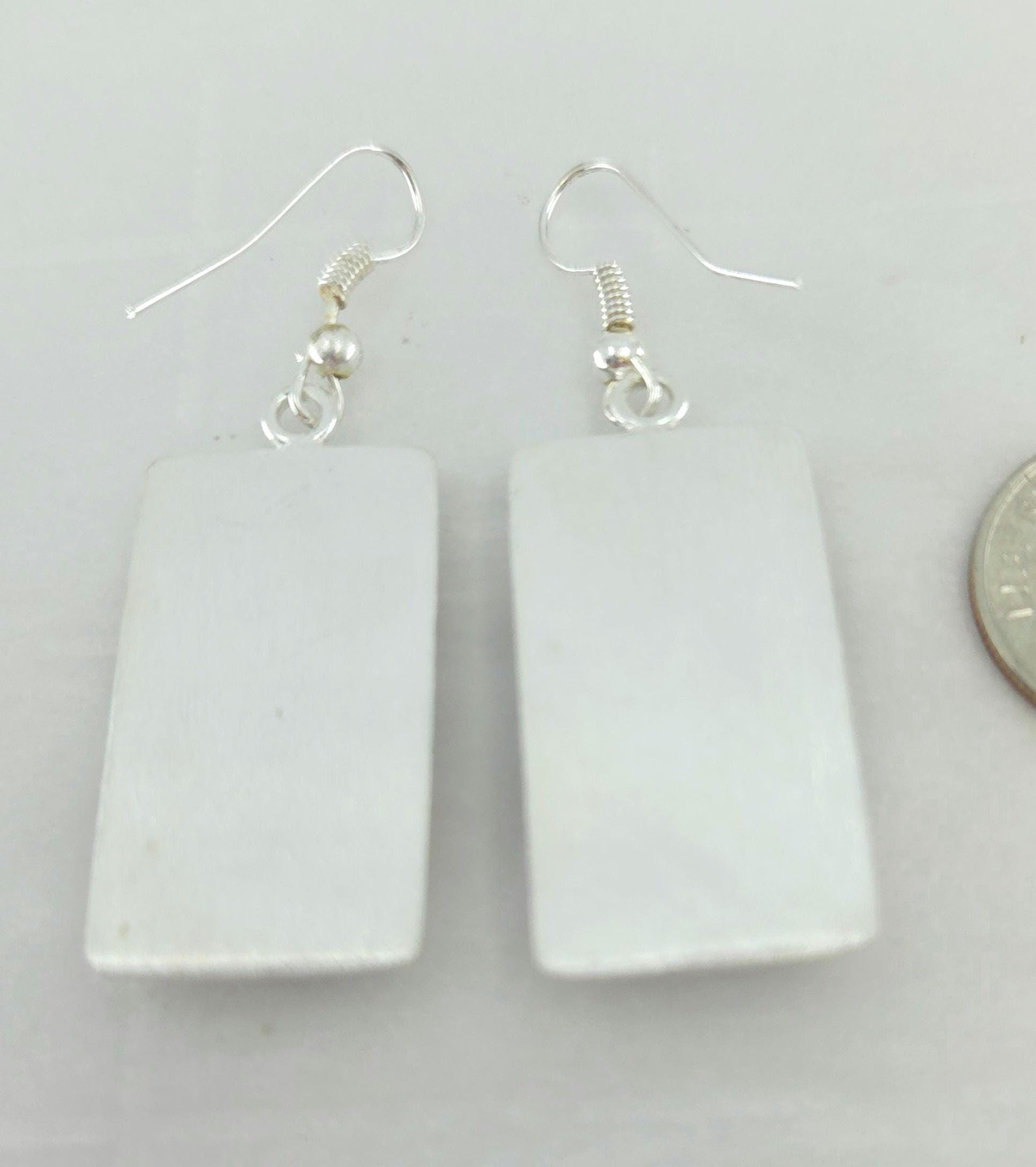 Fordite Earrings/Paint Flow Flames, view 3