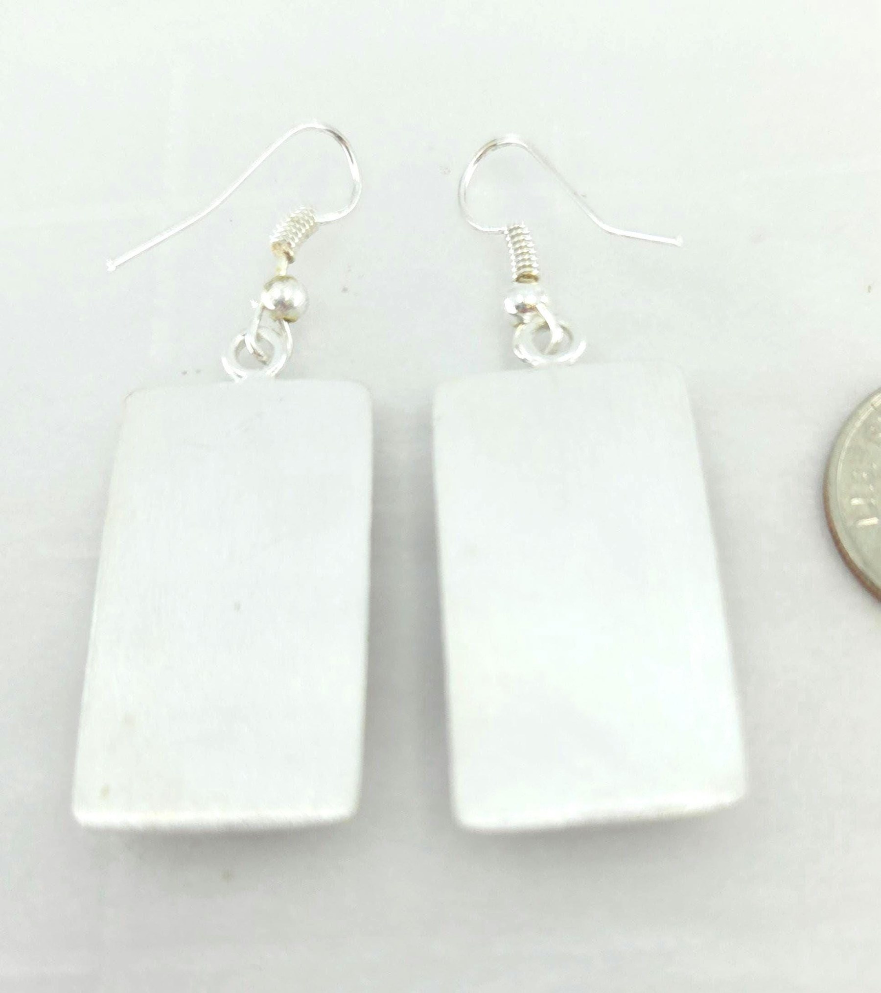 Fordite Earrings/Paint Flow Flames, view 3