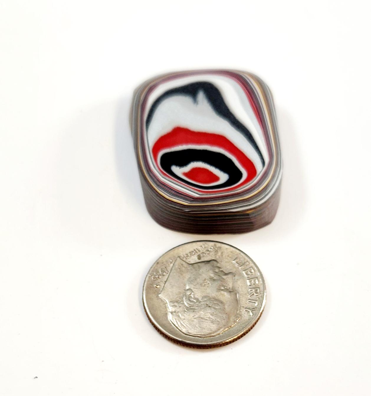 Fordite by Bruce / Thick, individual Colorful Piece
