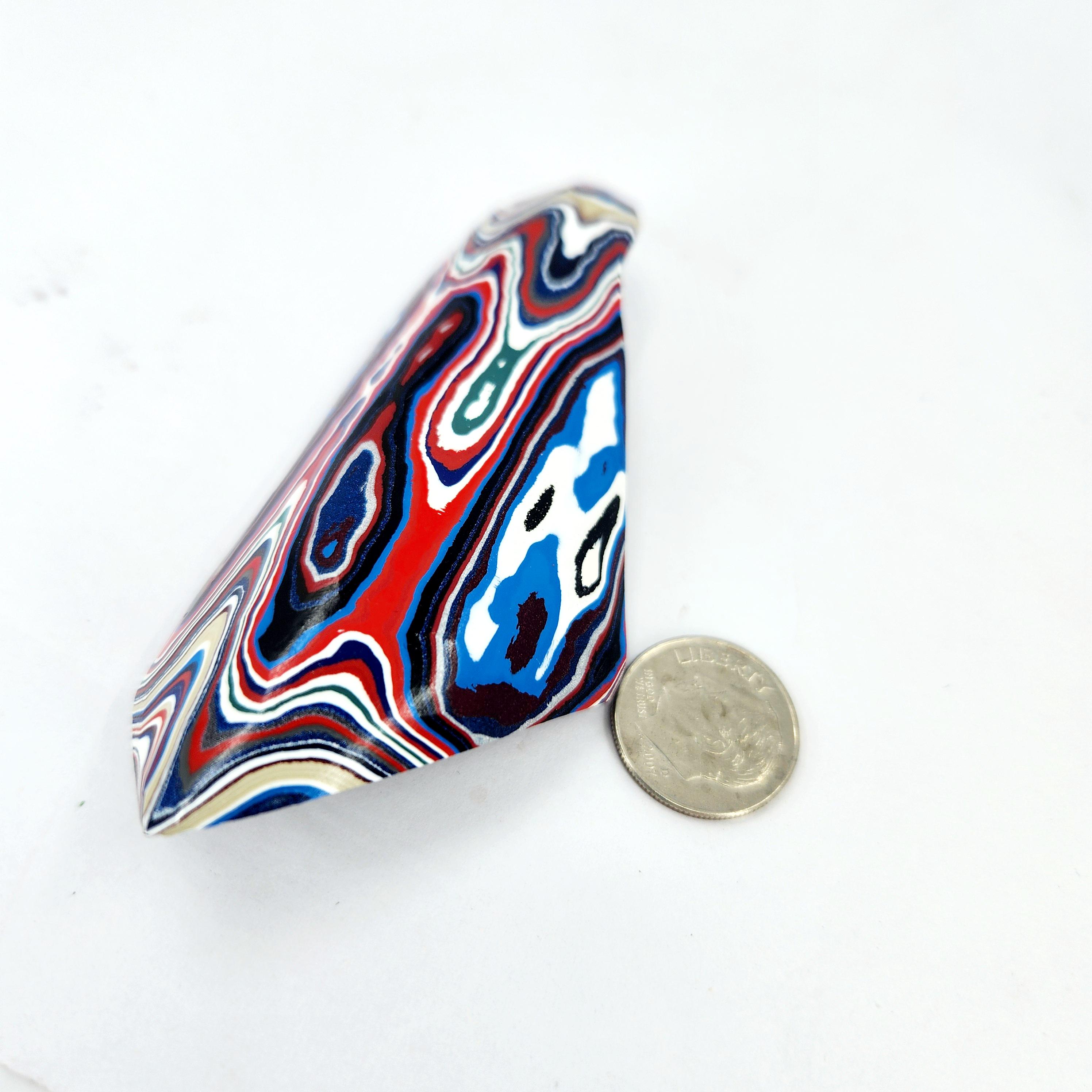 Fordite by Bruce / Thick, individual Colorful Piece