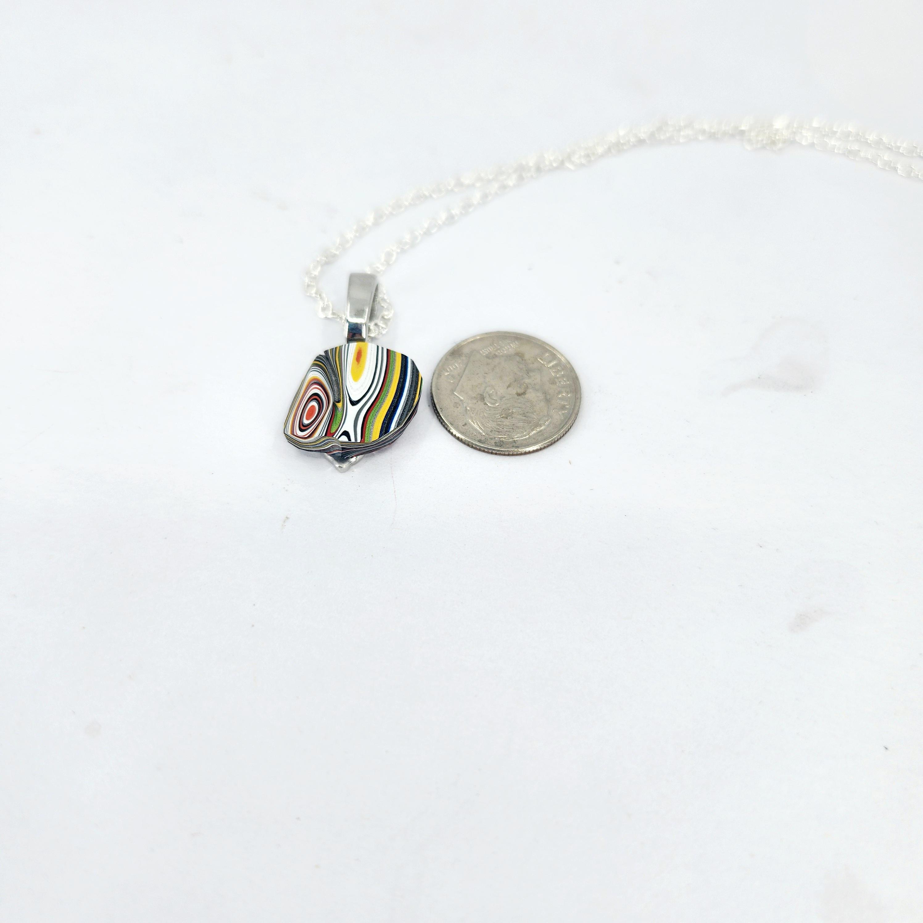Fordite by Bruce / Thick, individual Colorful Piece