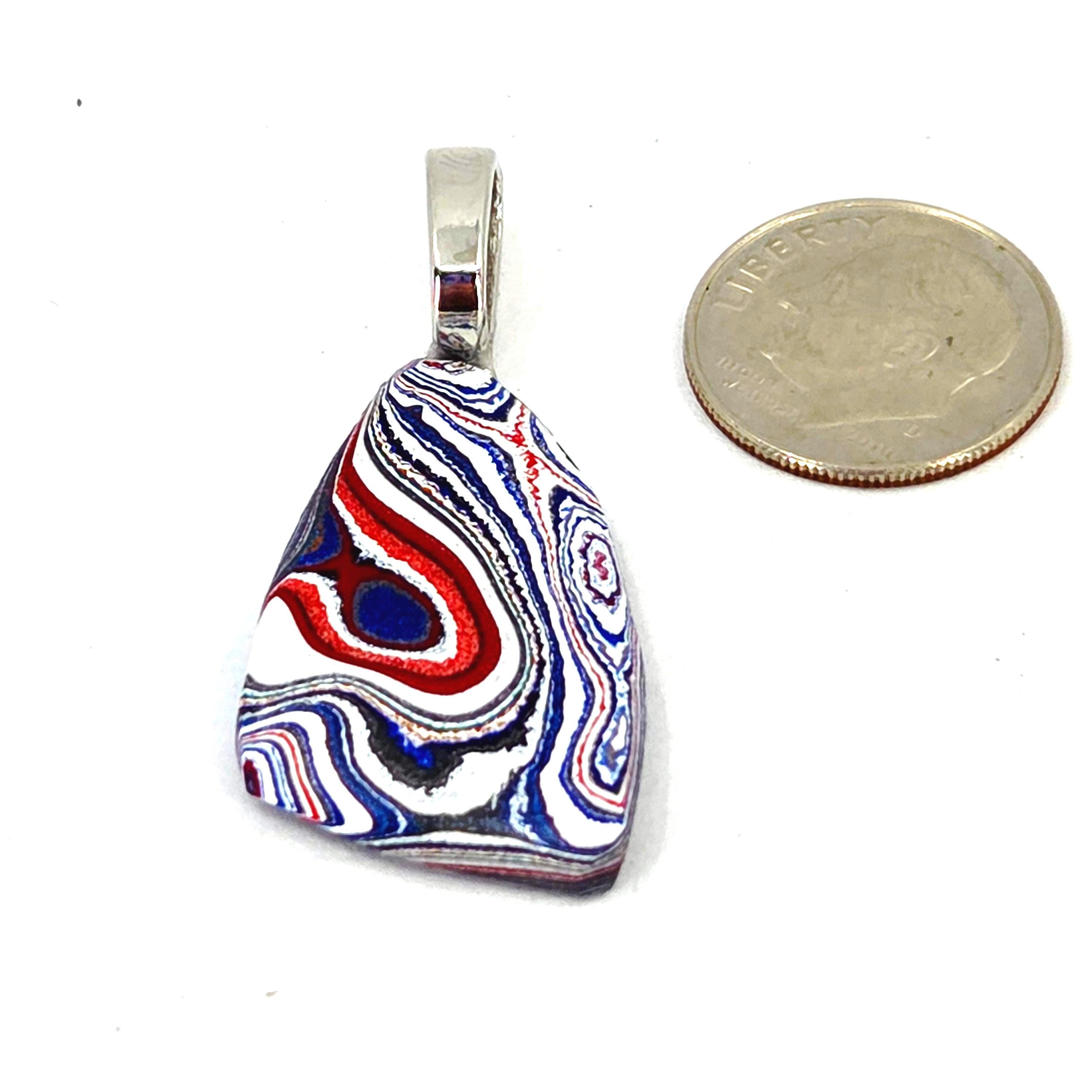 Fordite Pendant "Fun Size"