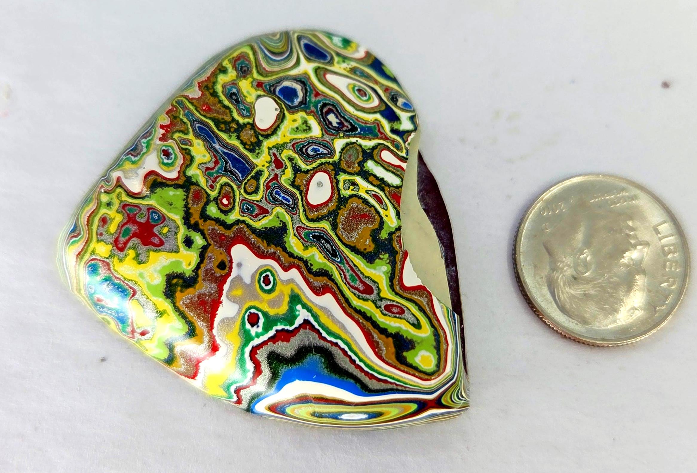 Vintage Fordite 70s Cabochon,  Jewelry Making