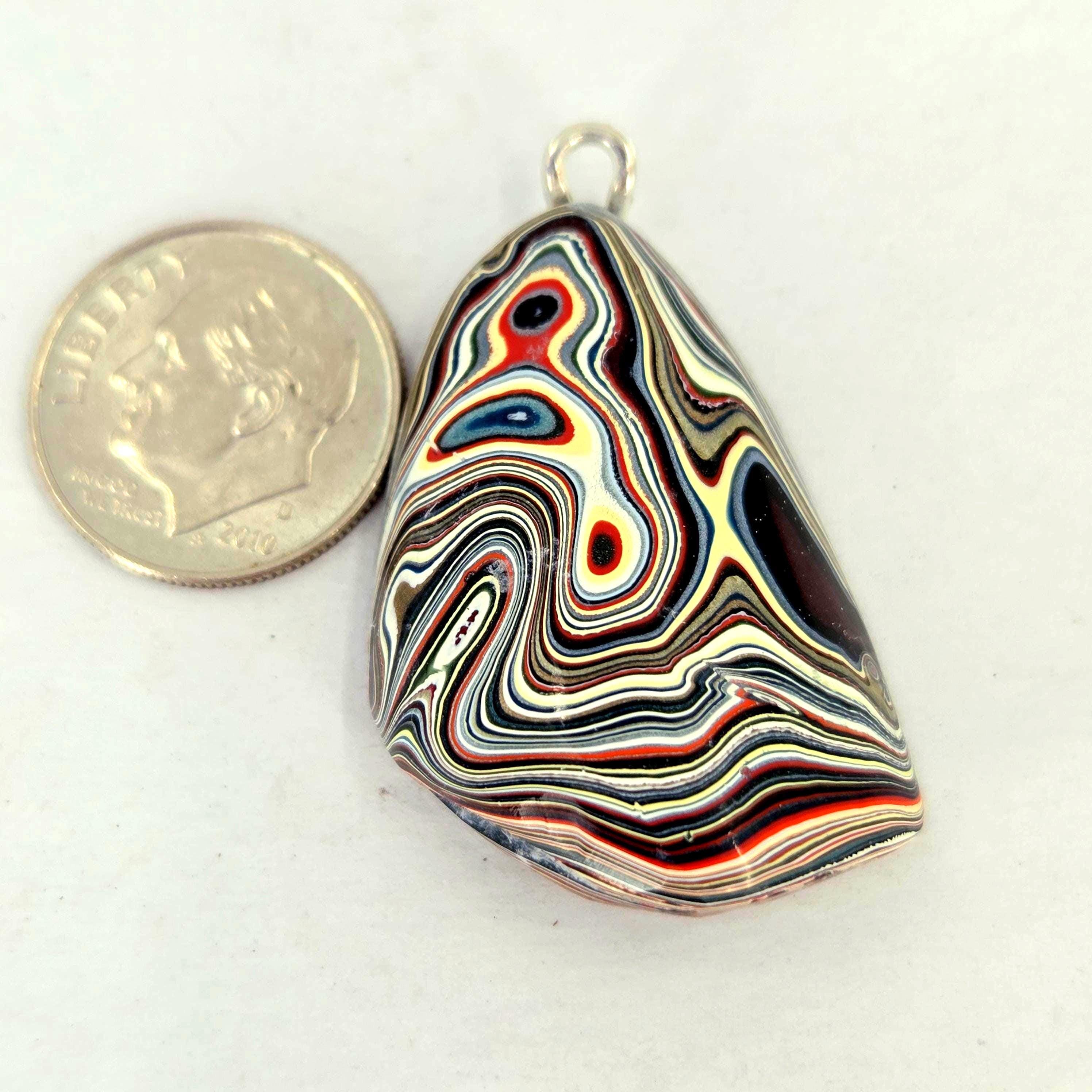 Vintage Fordite Pendant