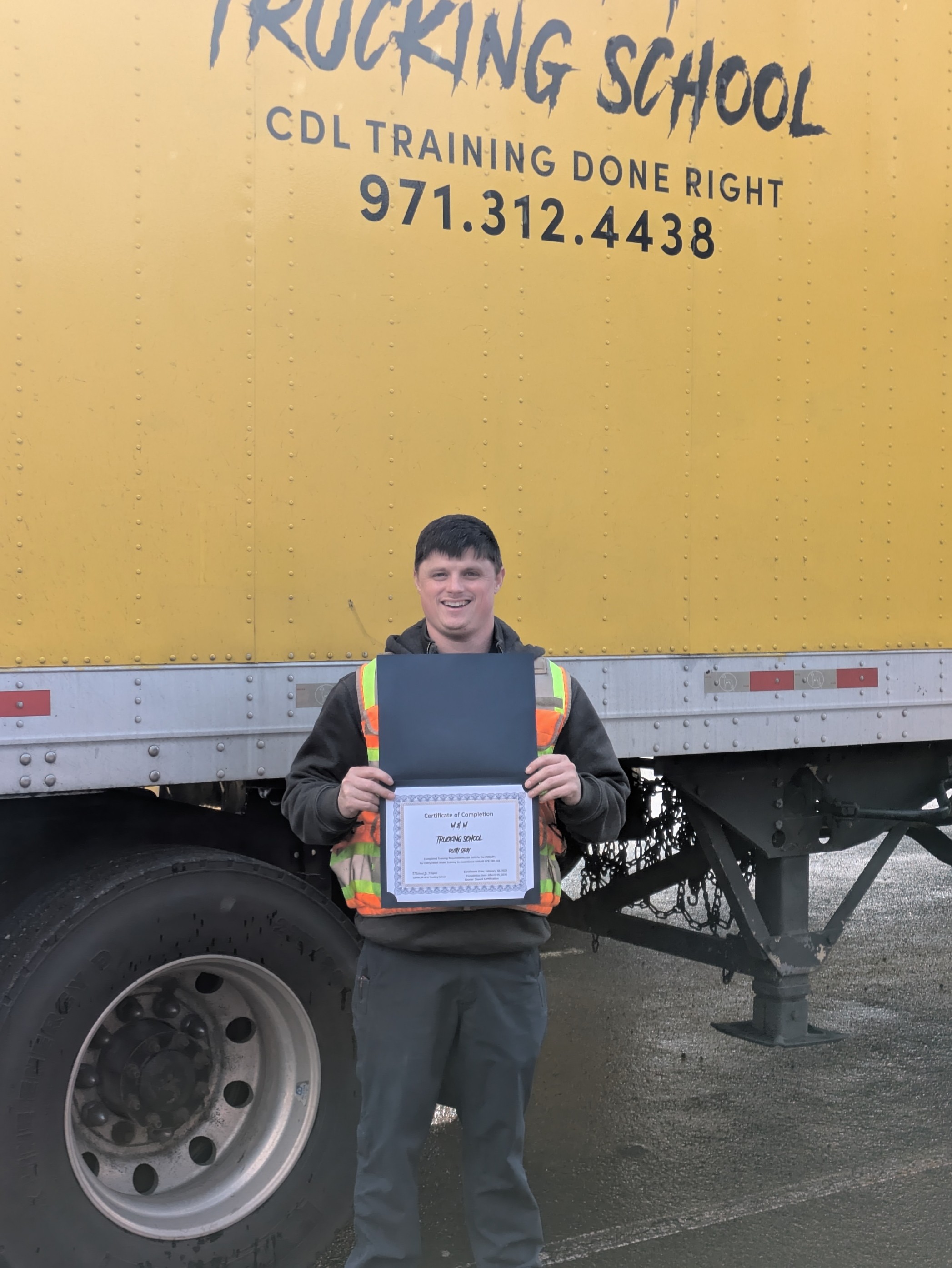 M&M Trucking School graduate 2