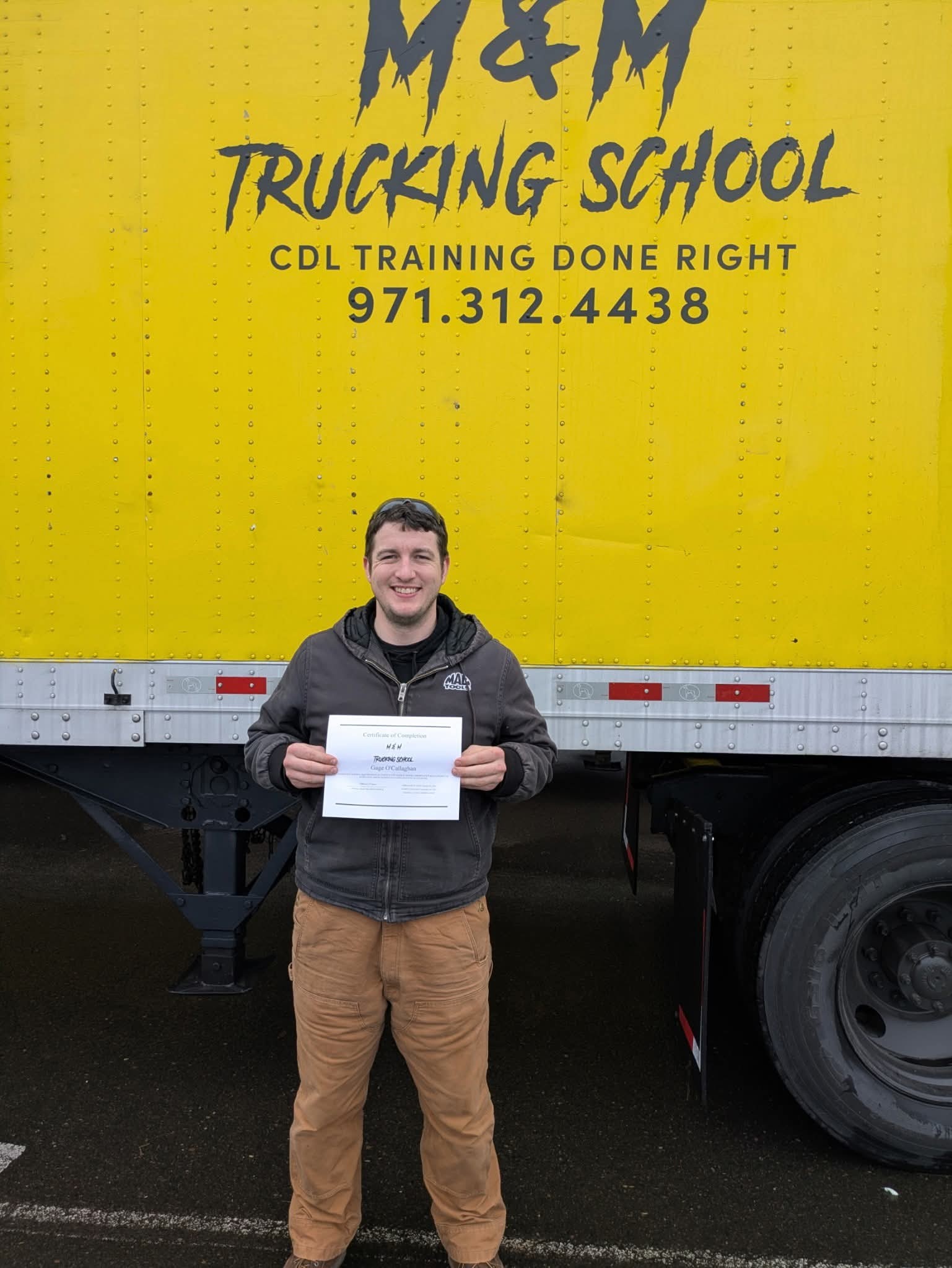 M&M Trucking School graduate 9