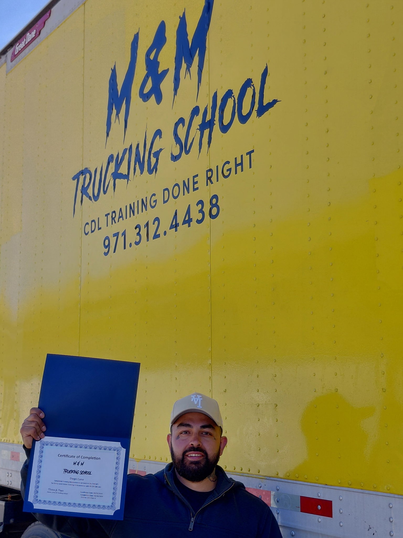 M&M Trucking School graduate 12