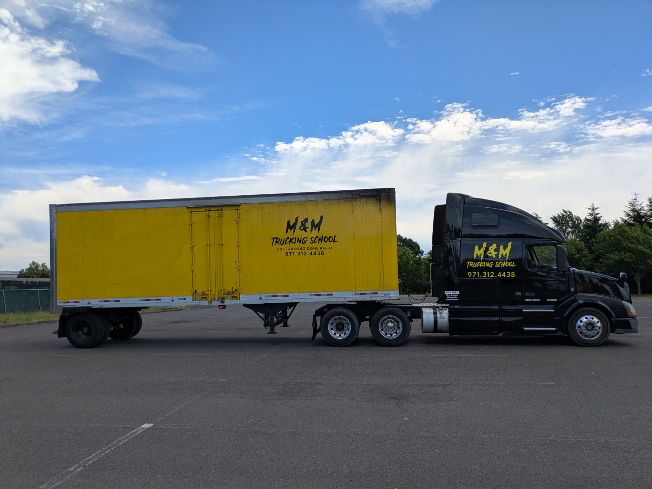 M&M Trucking School training truck