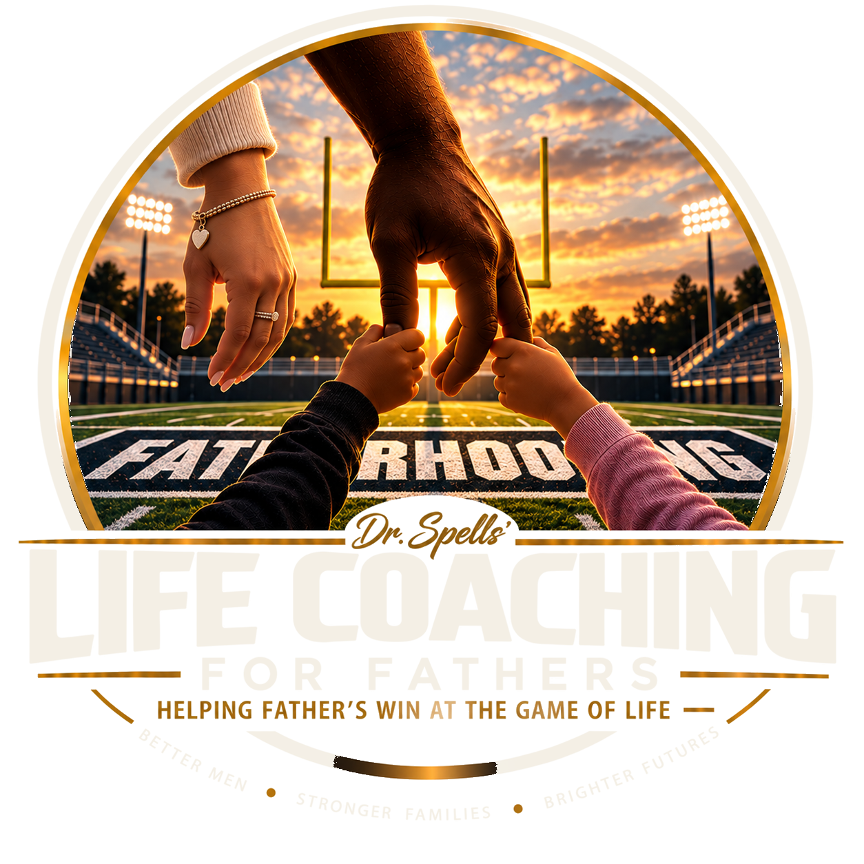 Dr. Spells’ Life Coaching for Fathers badge, helping fathers win at the game of life