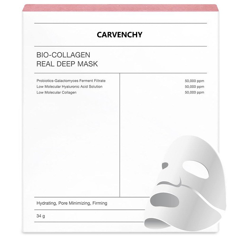 Bio-Collagen Deep Face Mask, 4-Piece Box