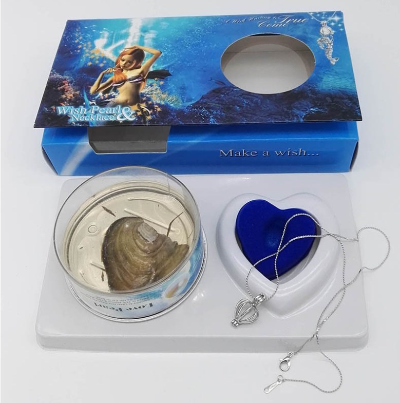 Pearl in Shell Necklace Gift Box