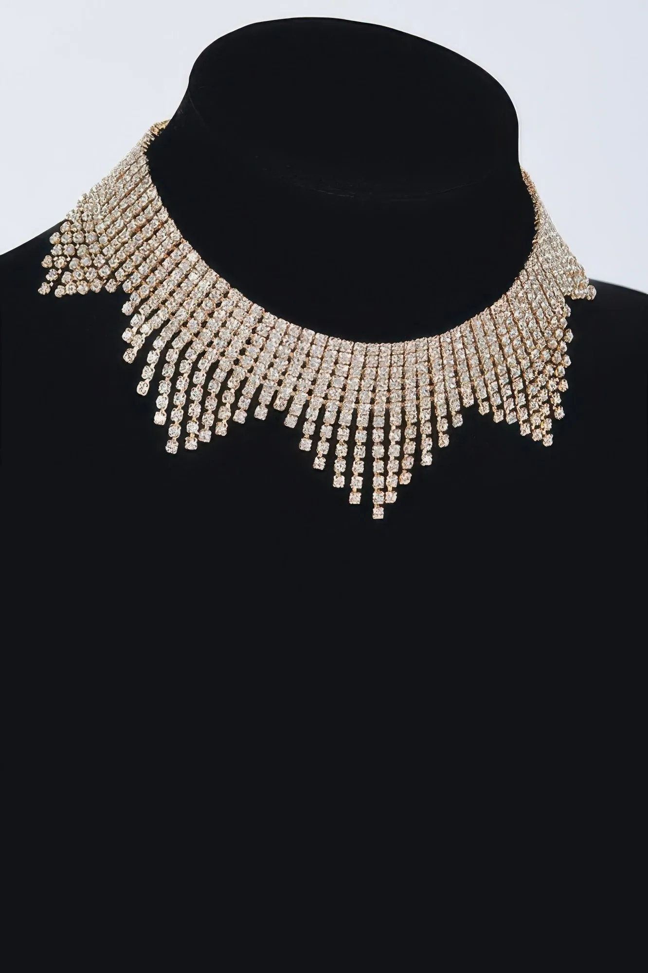 Golden Heir | Astraea – Rhinestone Drop Choker