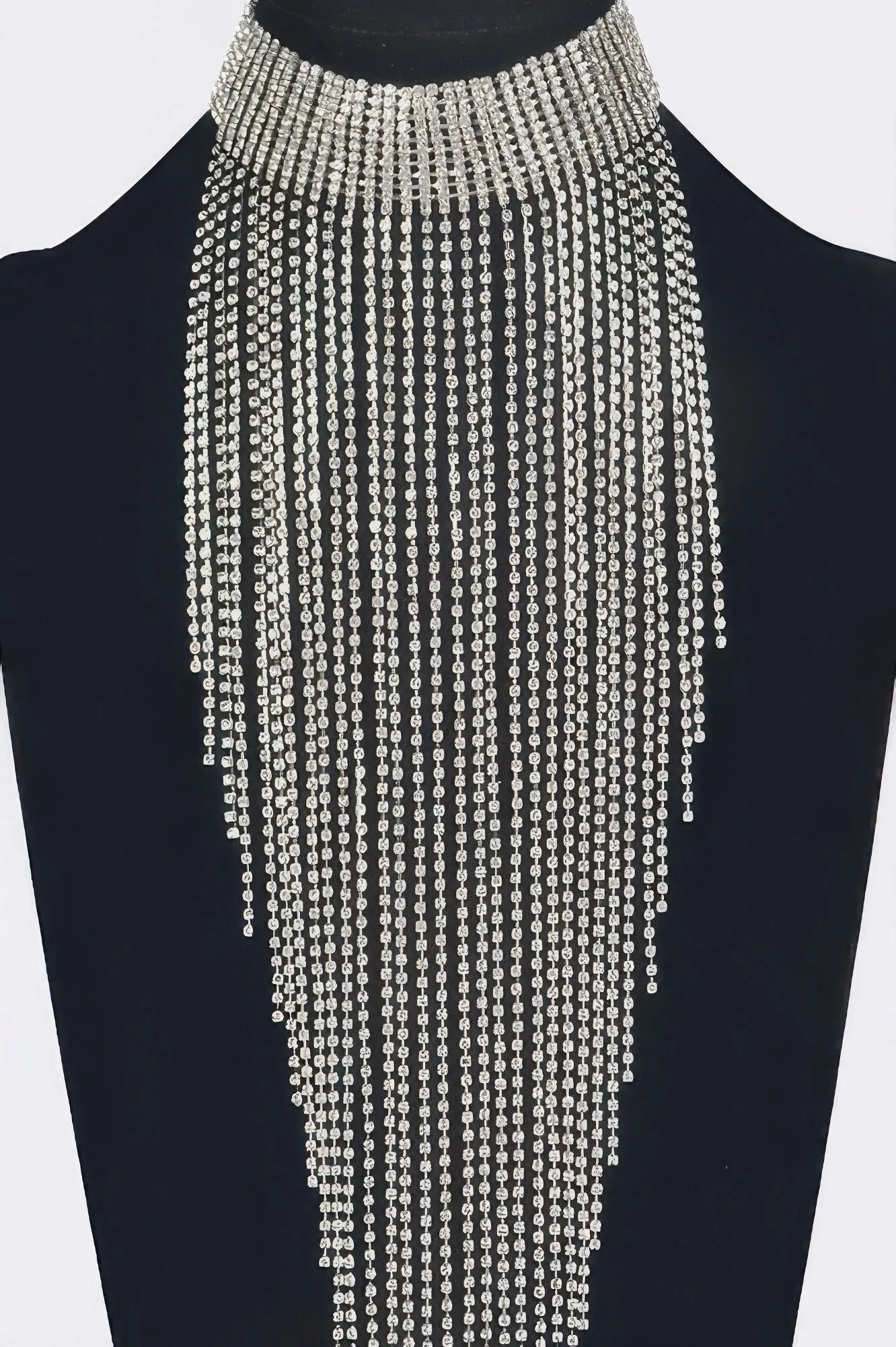Golden Heir | Astraea – Rhinestone Tassel Choker
