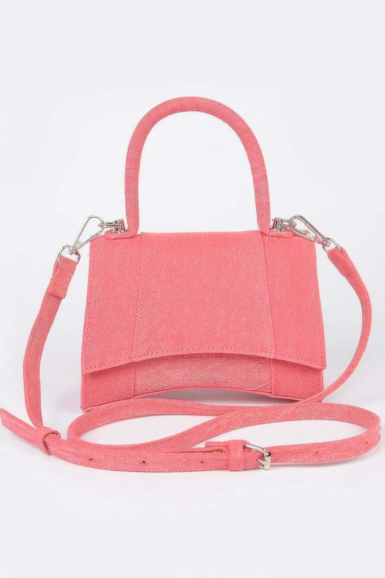 Golden Heir | Denim Top Handle Crossbody Bag
