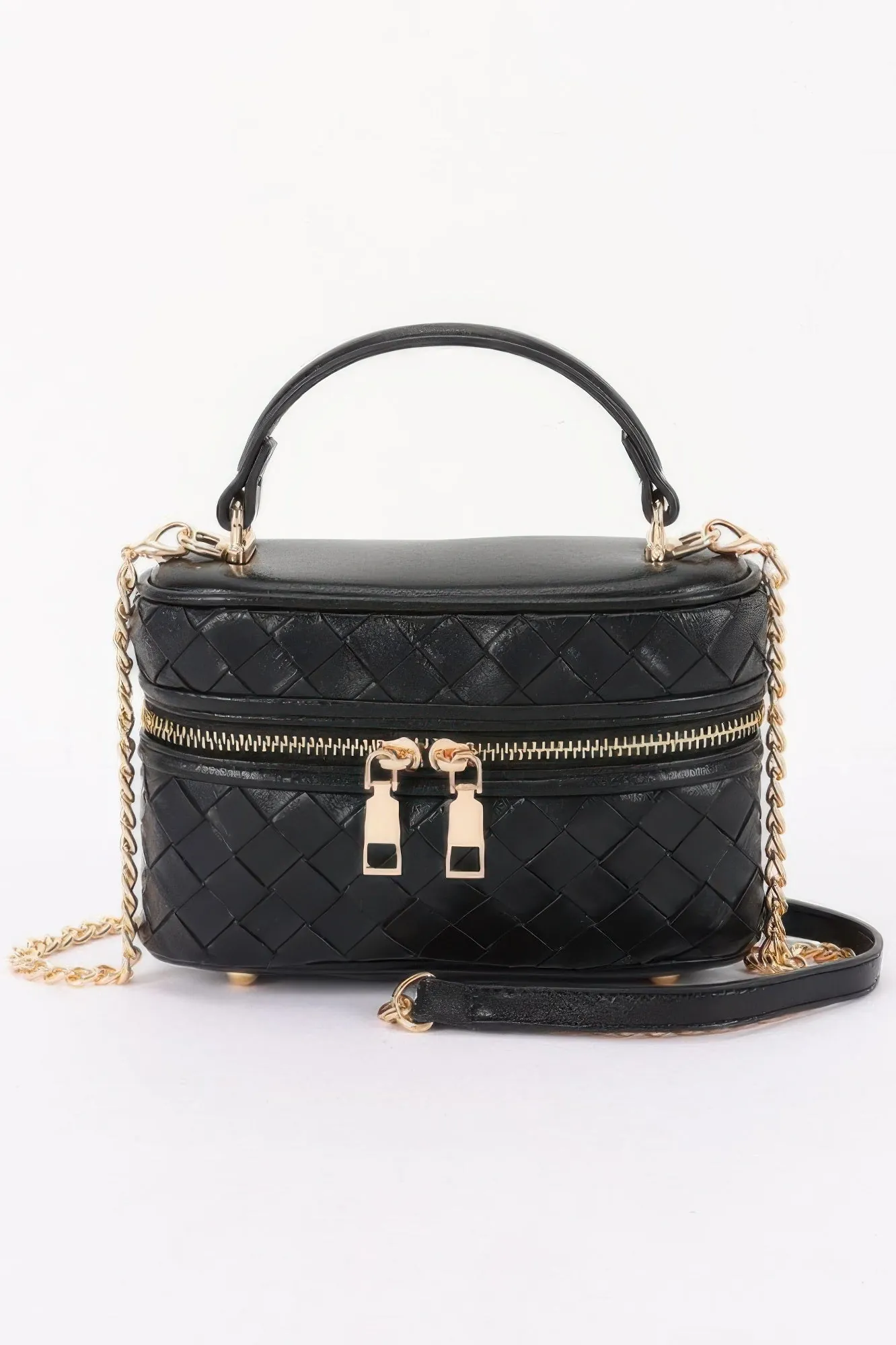 Golden Heir | Embossed Vegan Leather Vanity Bag