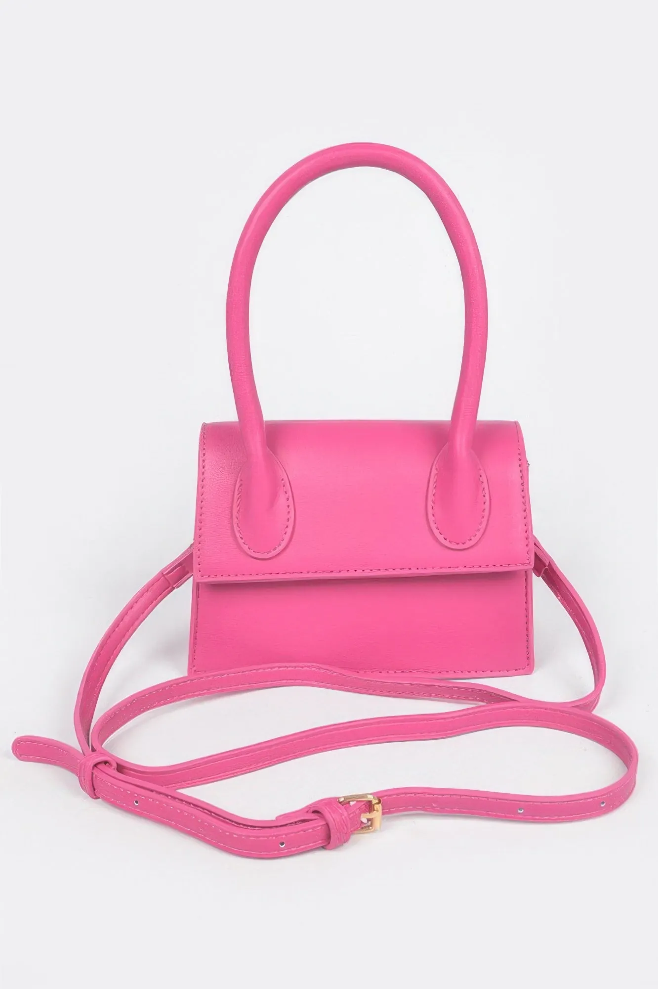 Golden Heir | Faux Leather Top Handle Bag