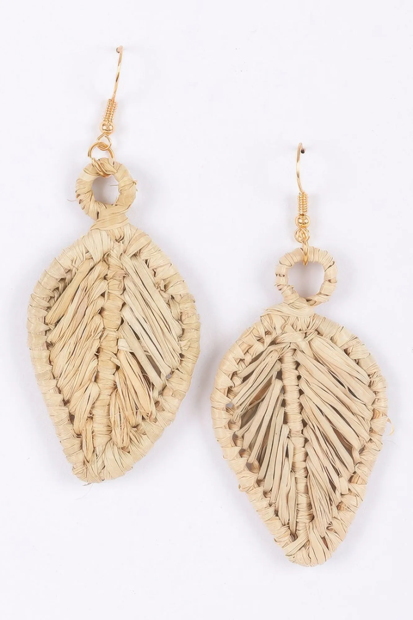 Golden Heir | Faux Straw Statement Earrings