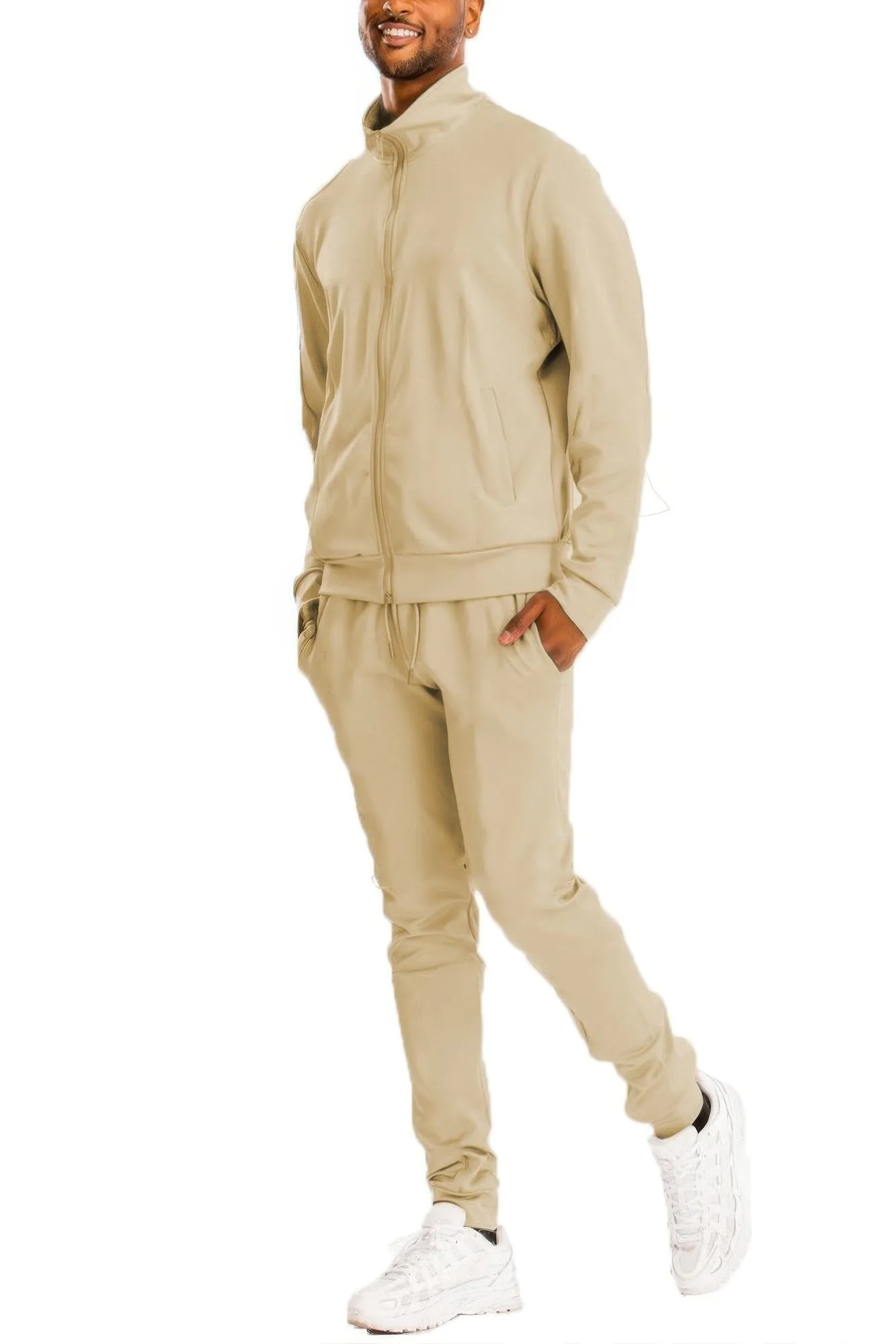 Golden Heir | Full Zip Up Solid Track Jacket