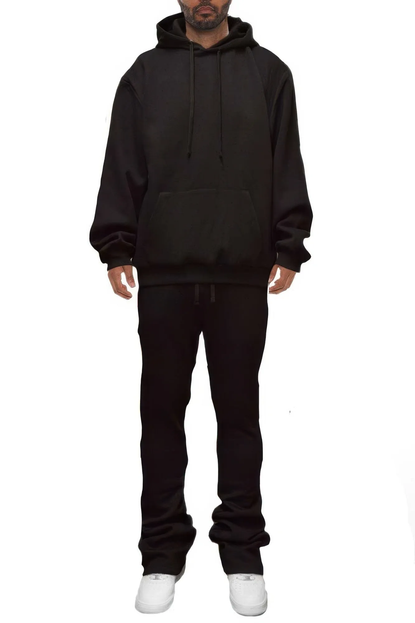 Golden Heir | Men’s Solid Stacked Flared Set