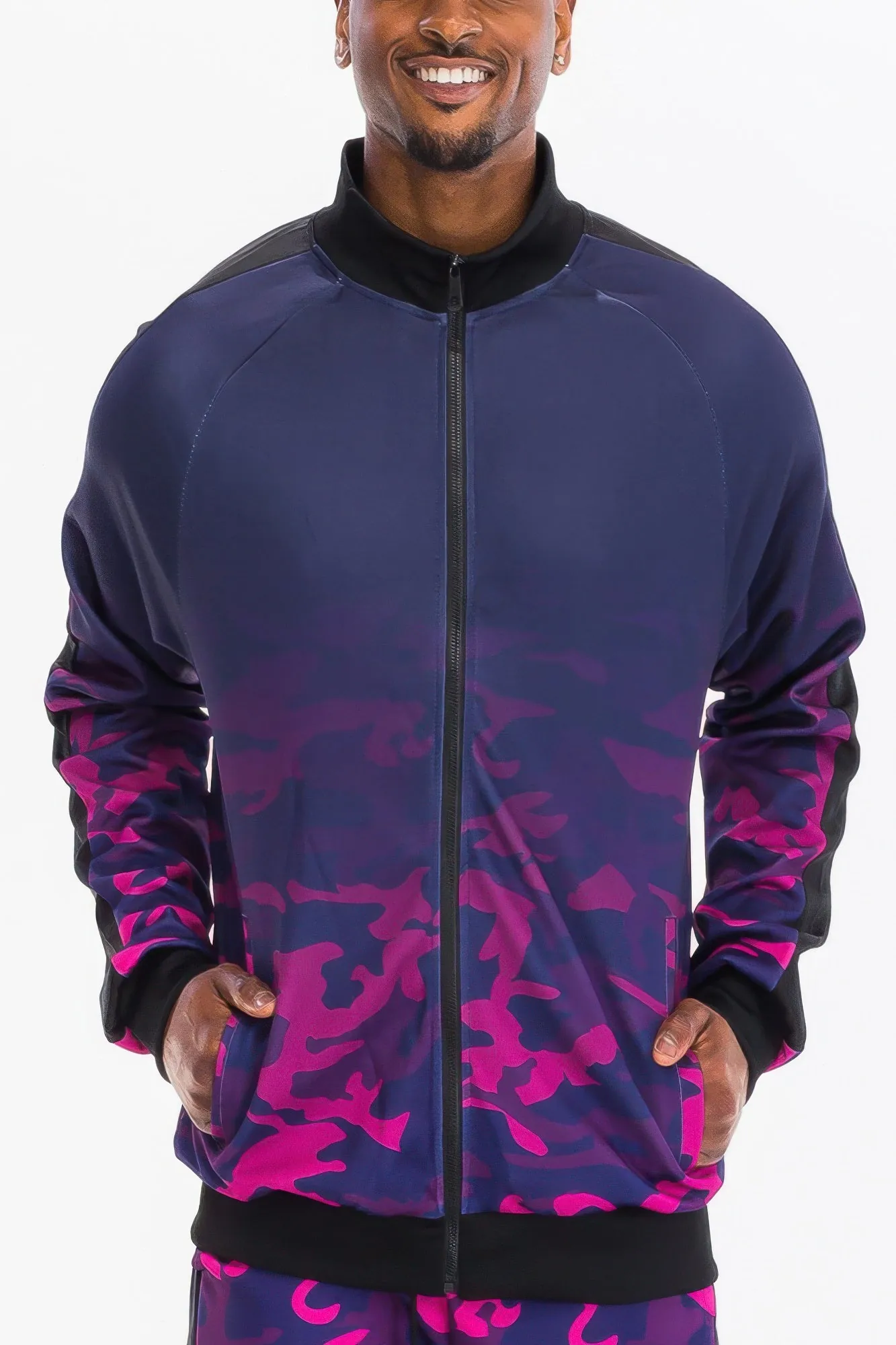 Golden Heir | Mens Camo Ombre Track Jacket