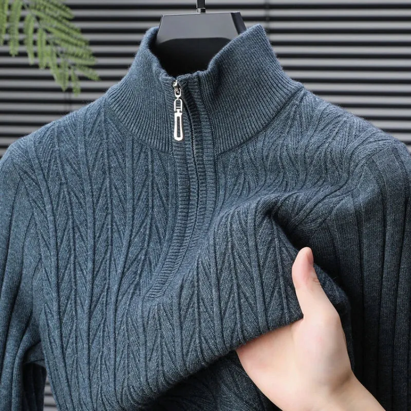 Golden Heir | Mens Semi-High Neck Long Sleeve Top