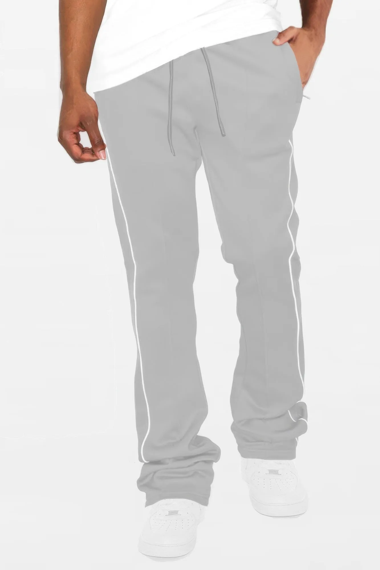 Golden Heir | Mens Side Pipe Stacked Flare Pants