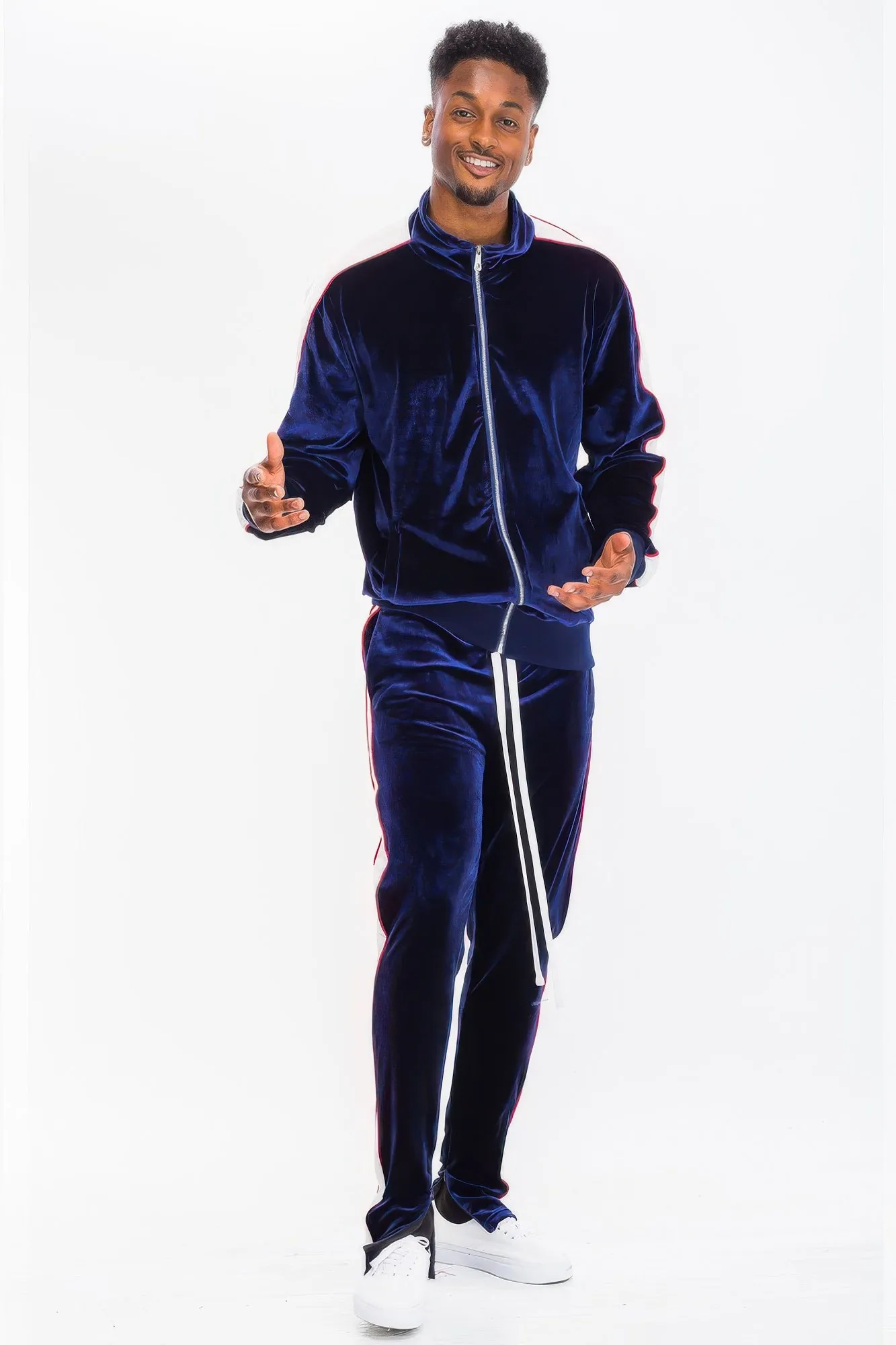 Golden Heir | Mens Velour Track Jacket