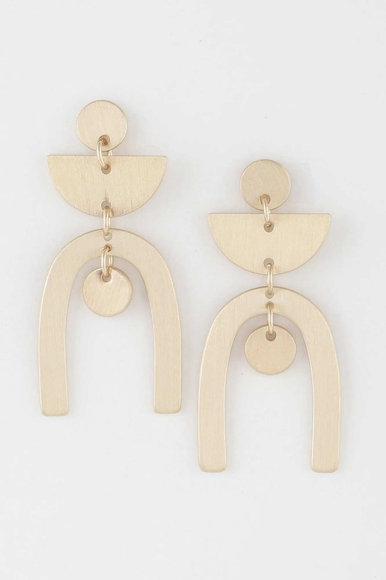 Golden Heir | Multi Shape Arch Earrings