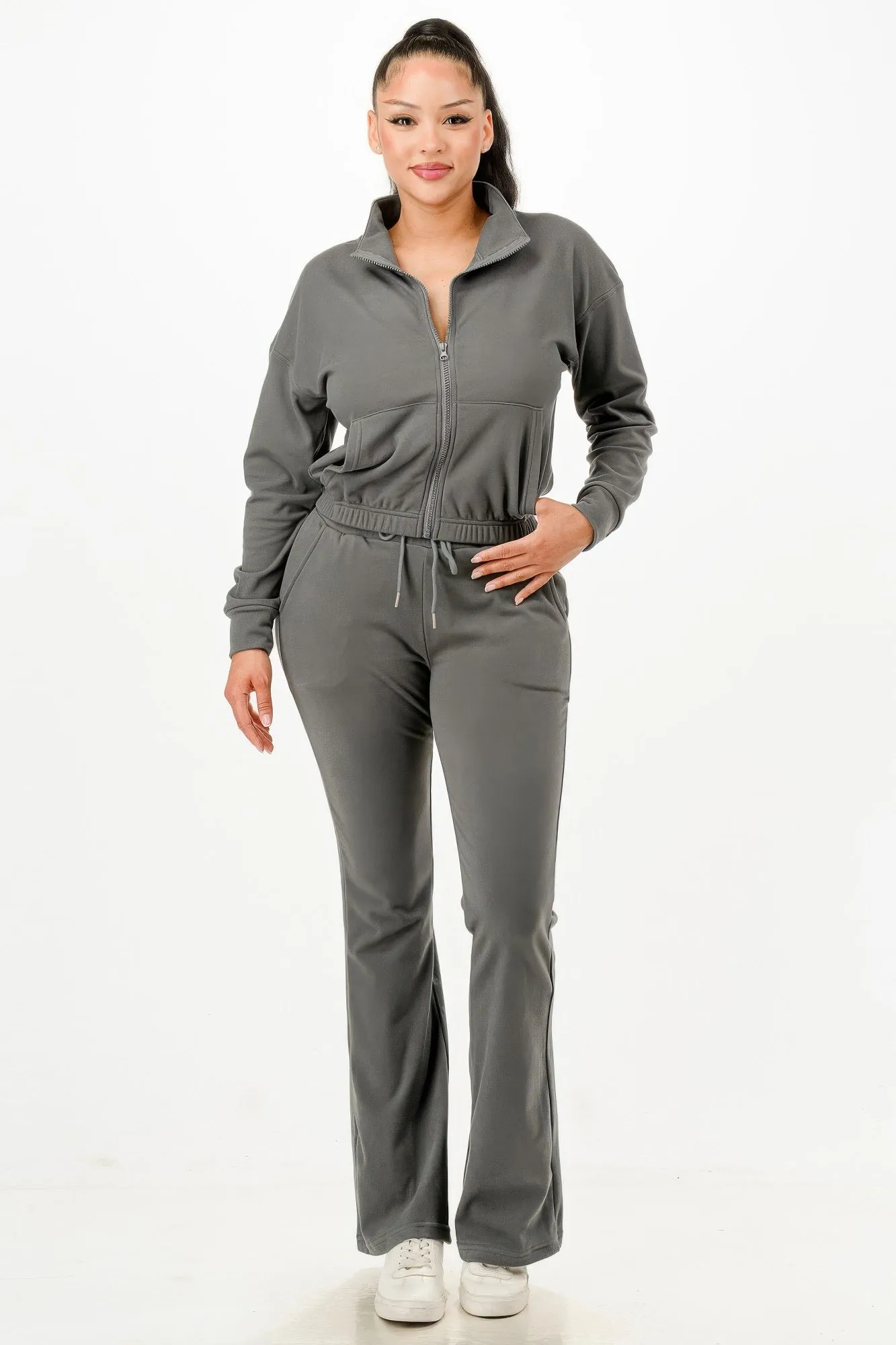 Golden Heir | Soft Zipup Track Suit Set
