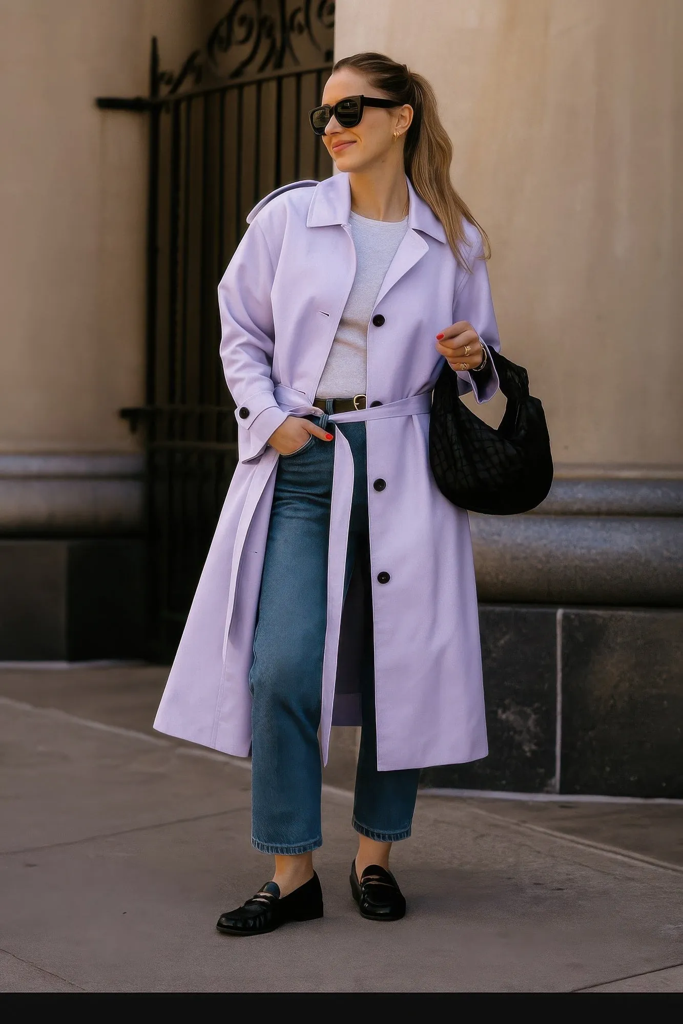 Golden Heir | The Sovereign Trench Coat – Lilac