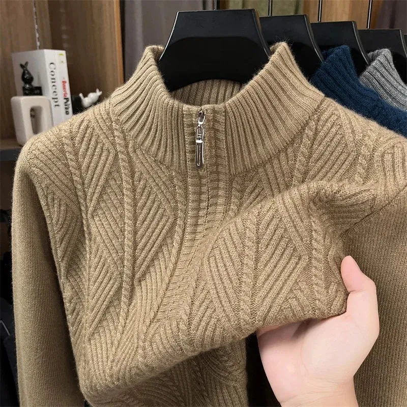Golden Heir | Thickened Wool Crewneck Sweater