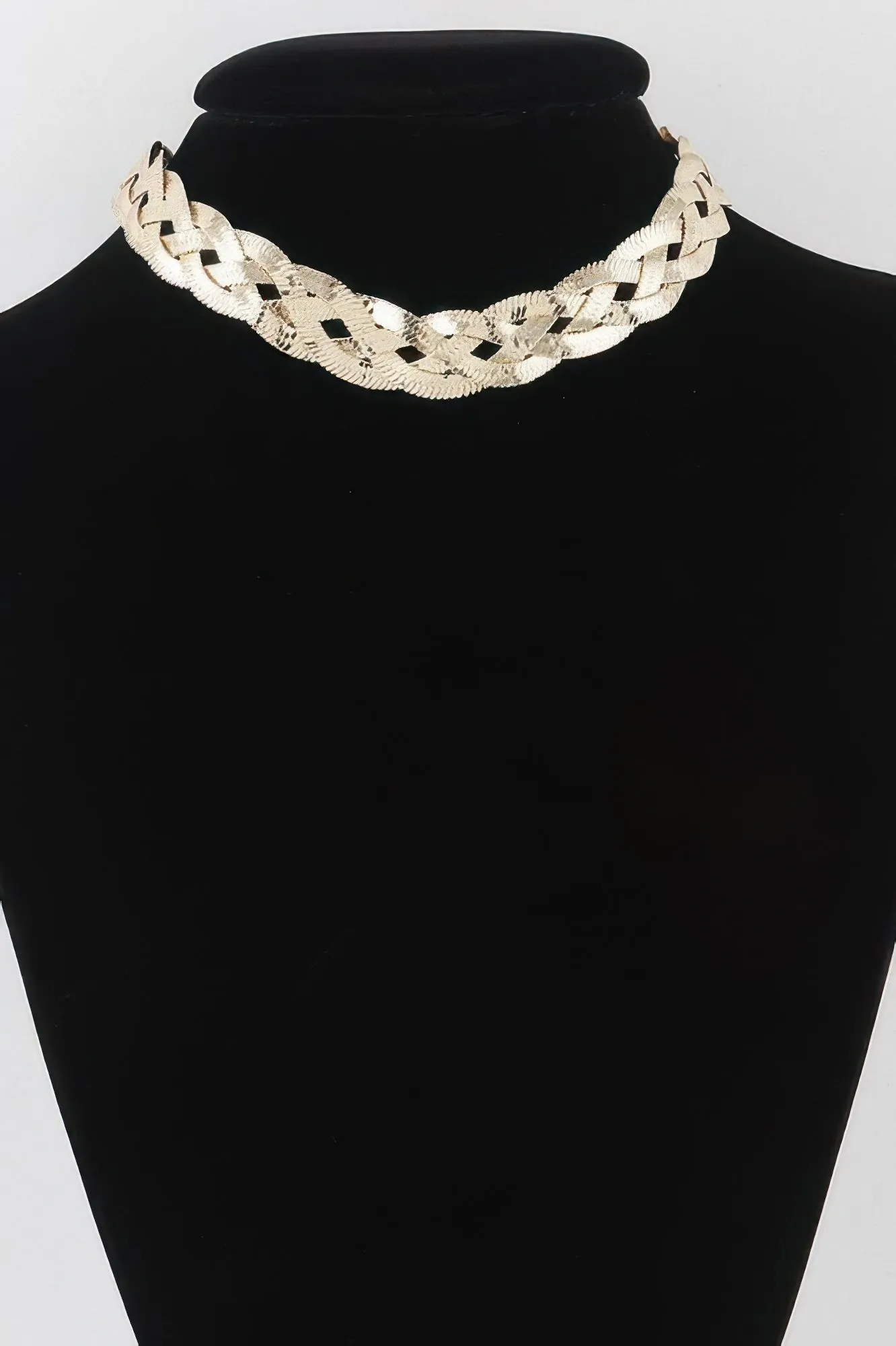 Golden Heir | Triple Braid Snake Chain Necklace