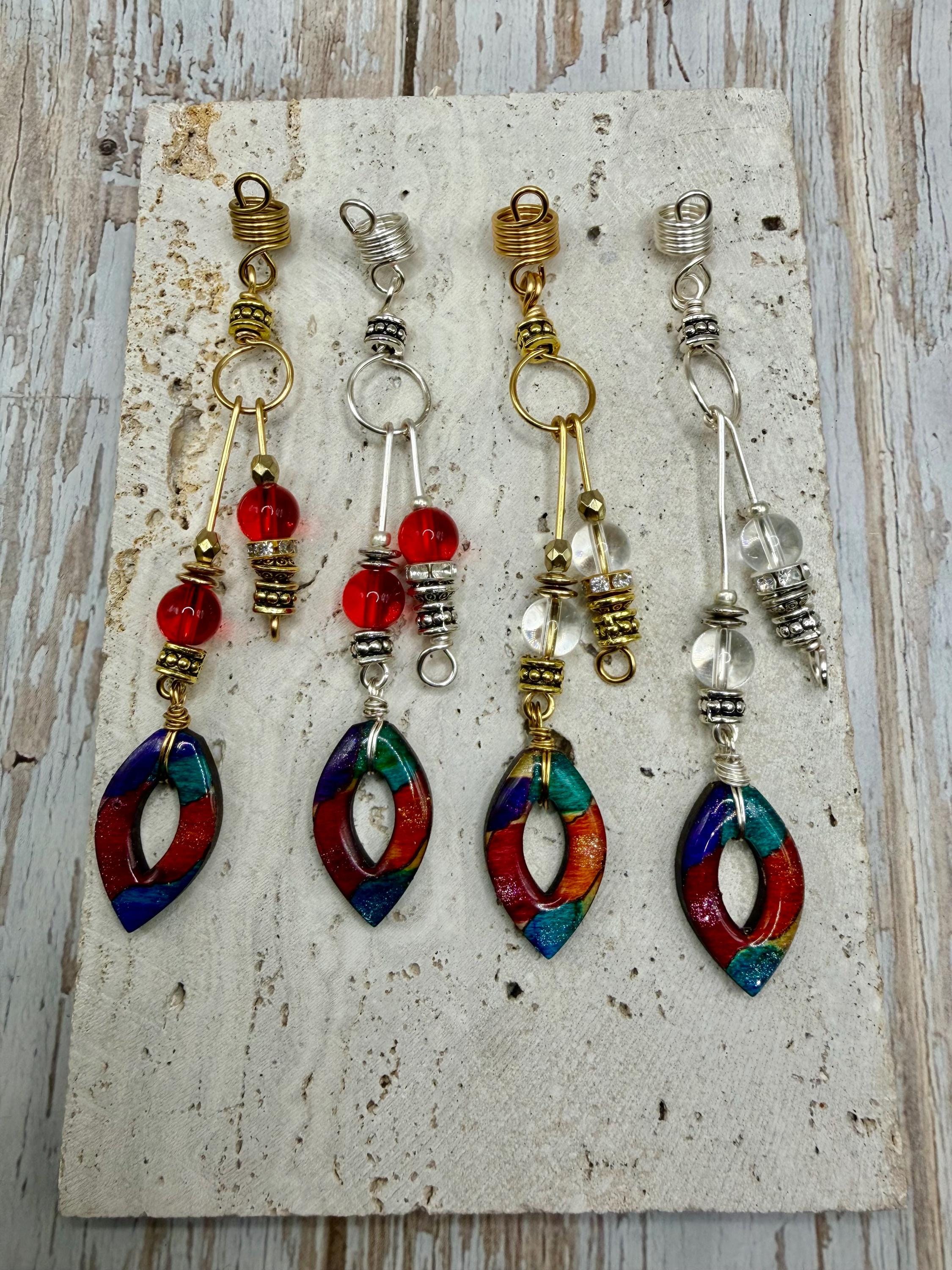Handmade colorful mosaic loc jewelry adornment